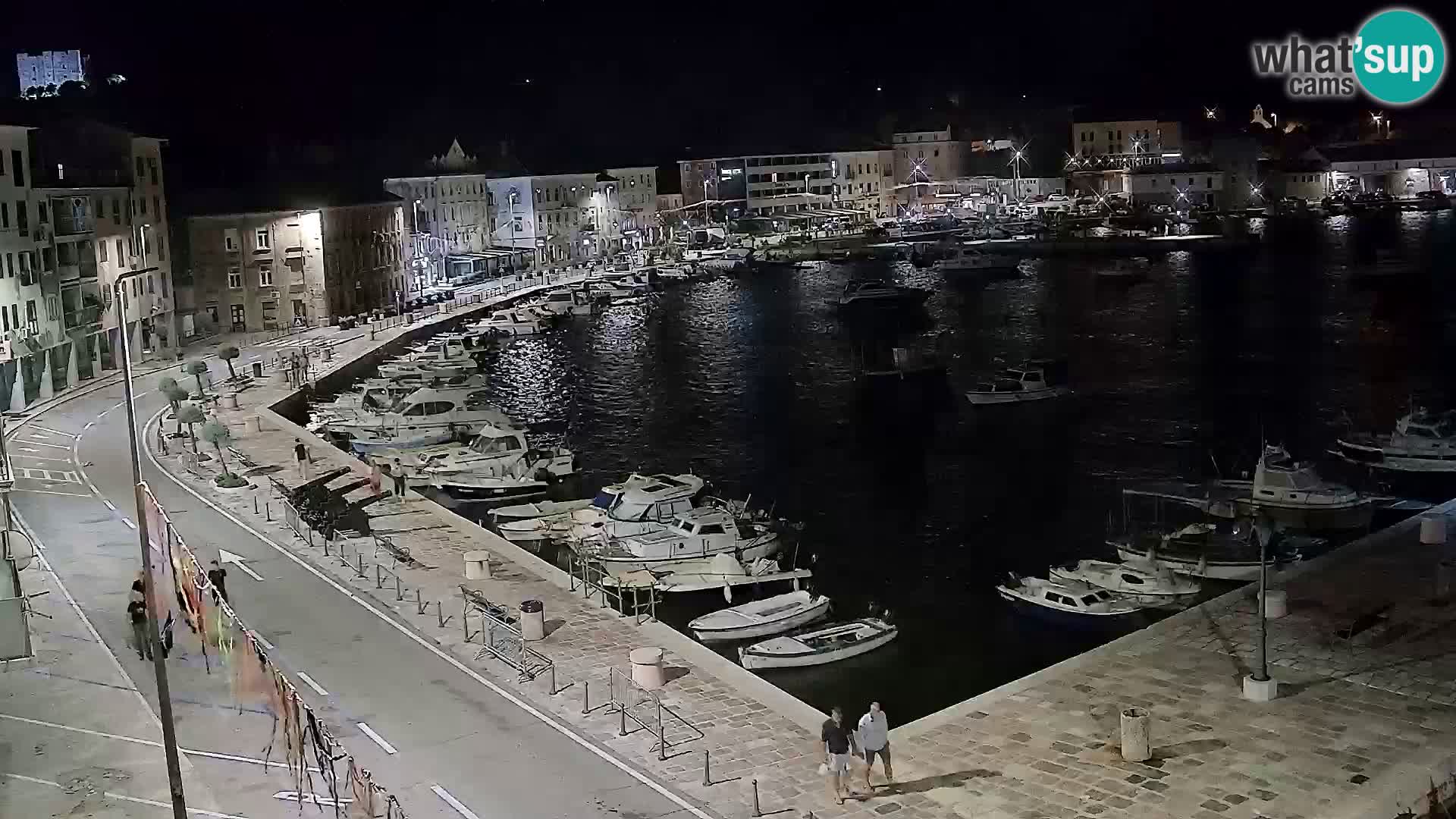 Webcam Senj – Panoramablick auf die Riva Senj