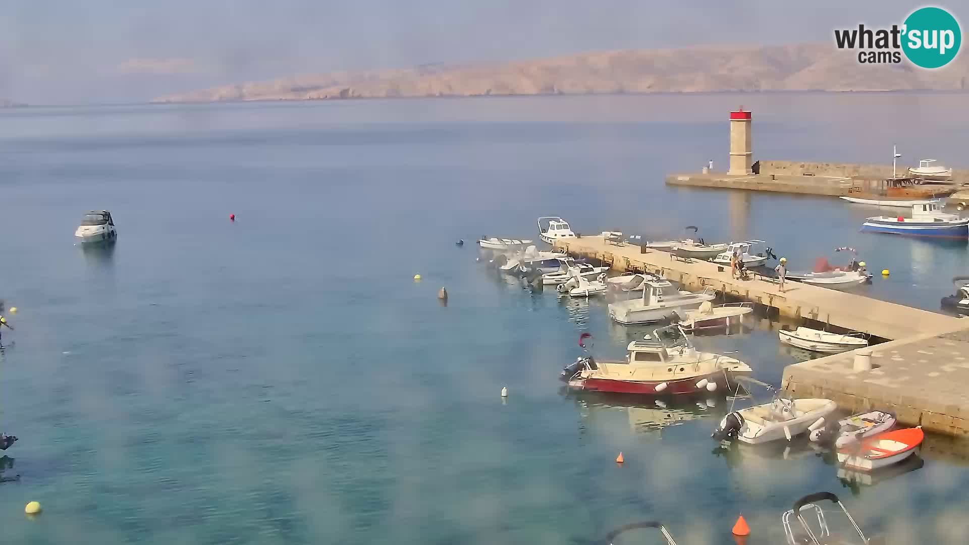 Livecam Senj – Vue panoramique de Senj riva
