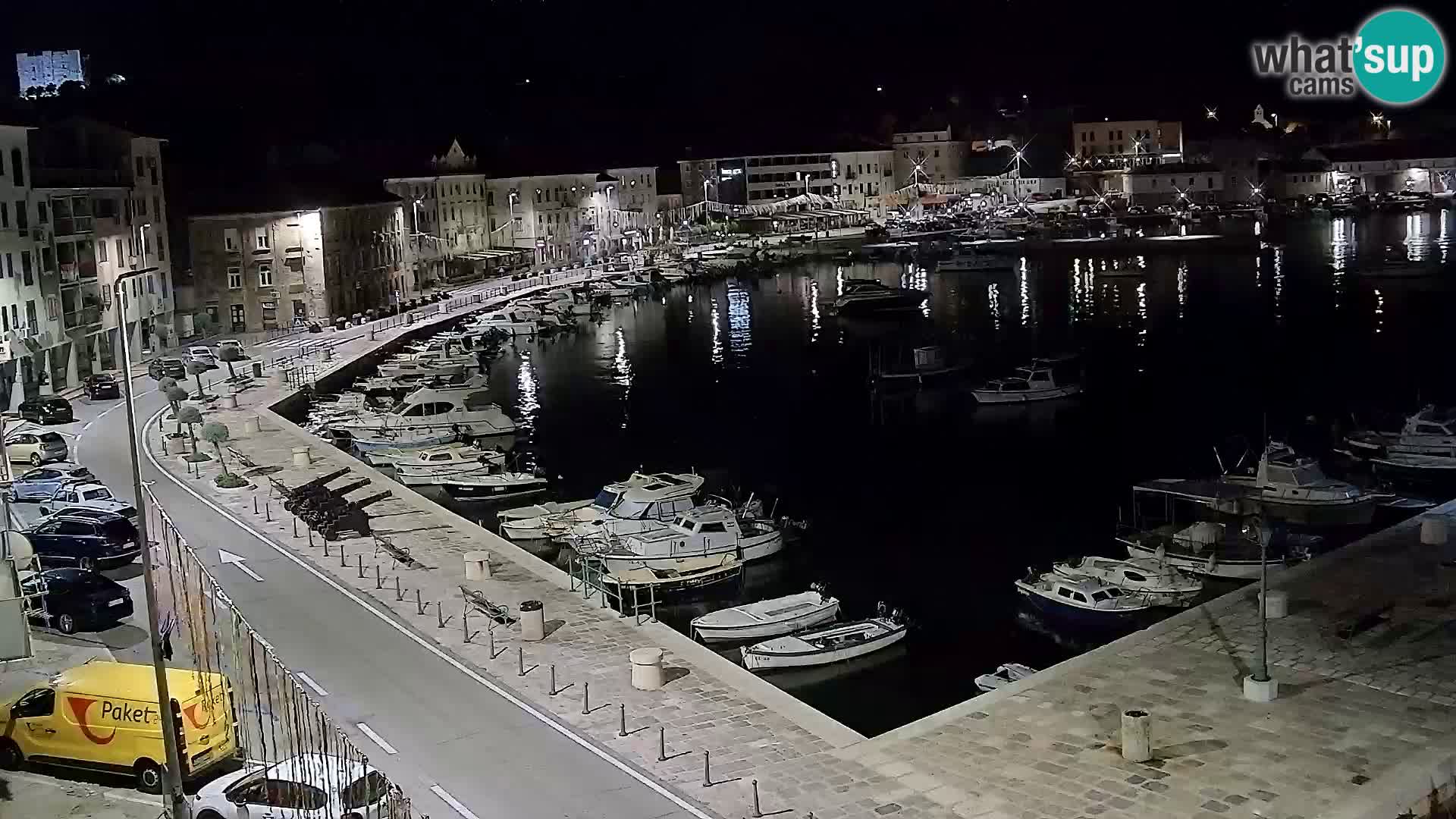 Livecam Senj – Vue panoramique de Senj riva