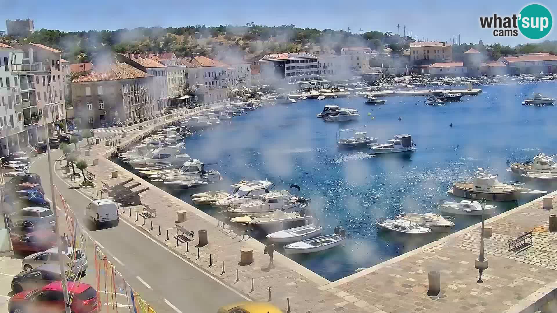 Livecam Senj – Vue panoramique de Senj riva