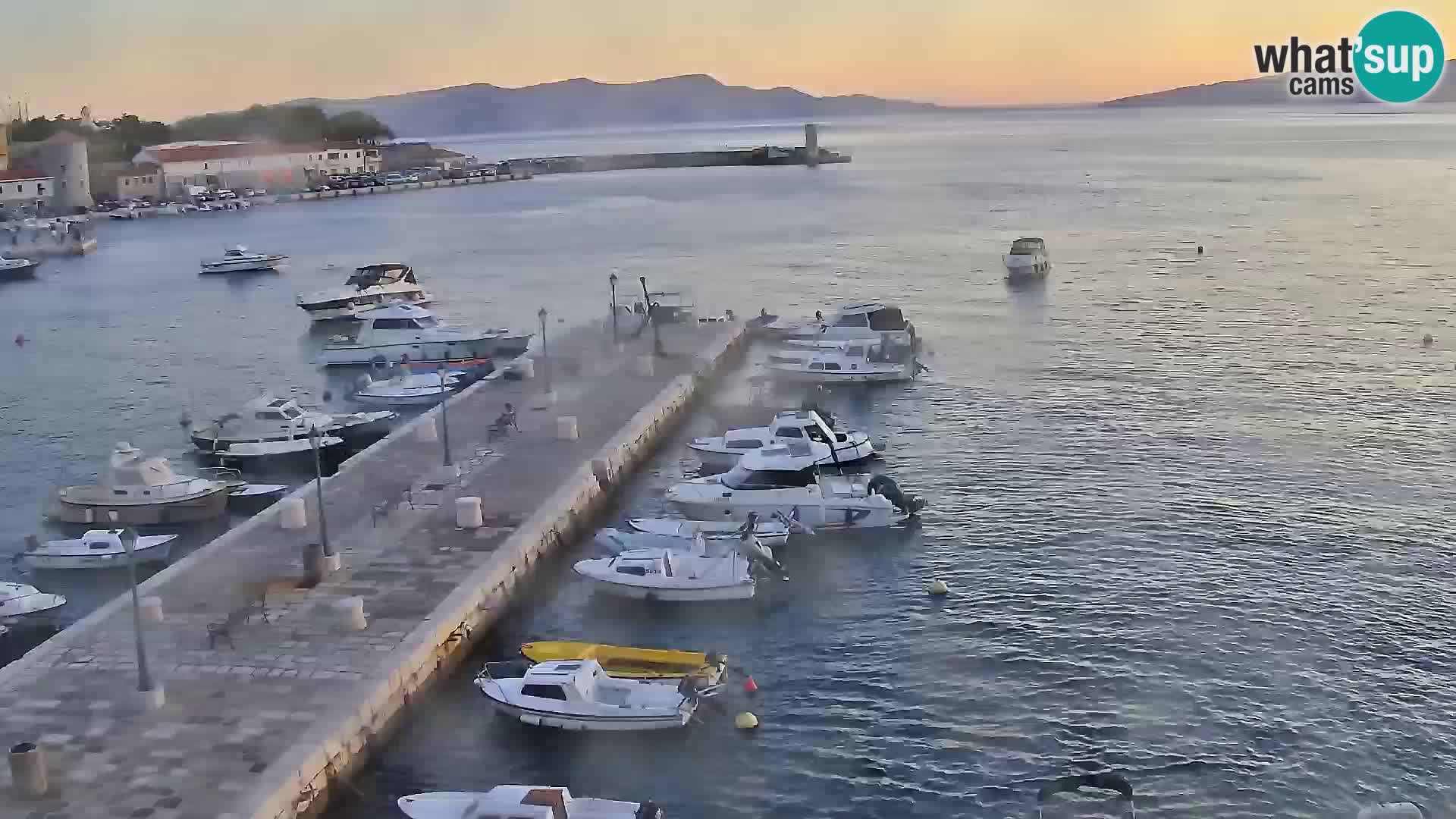 Senj camera en vivo – Vista panorámica de Senj riva