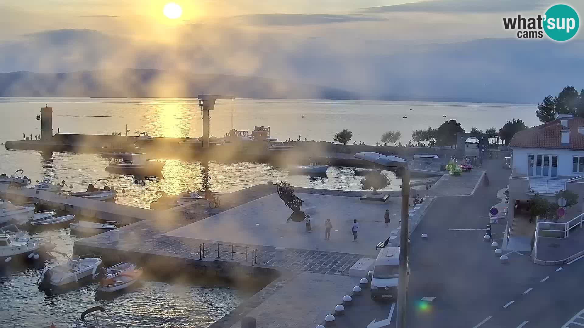 Senj camera en vivo – Vista panorámica de Senj riva