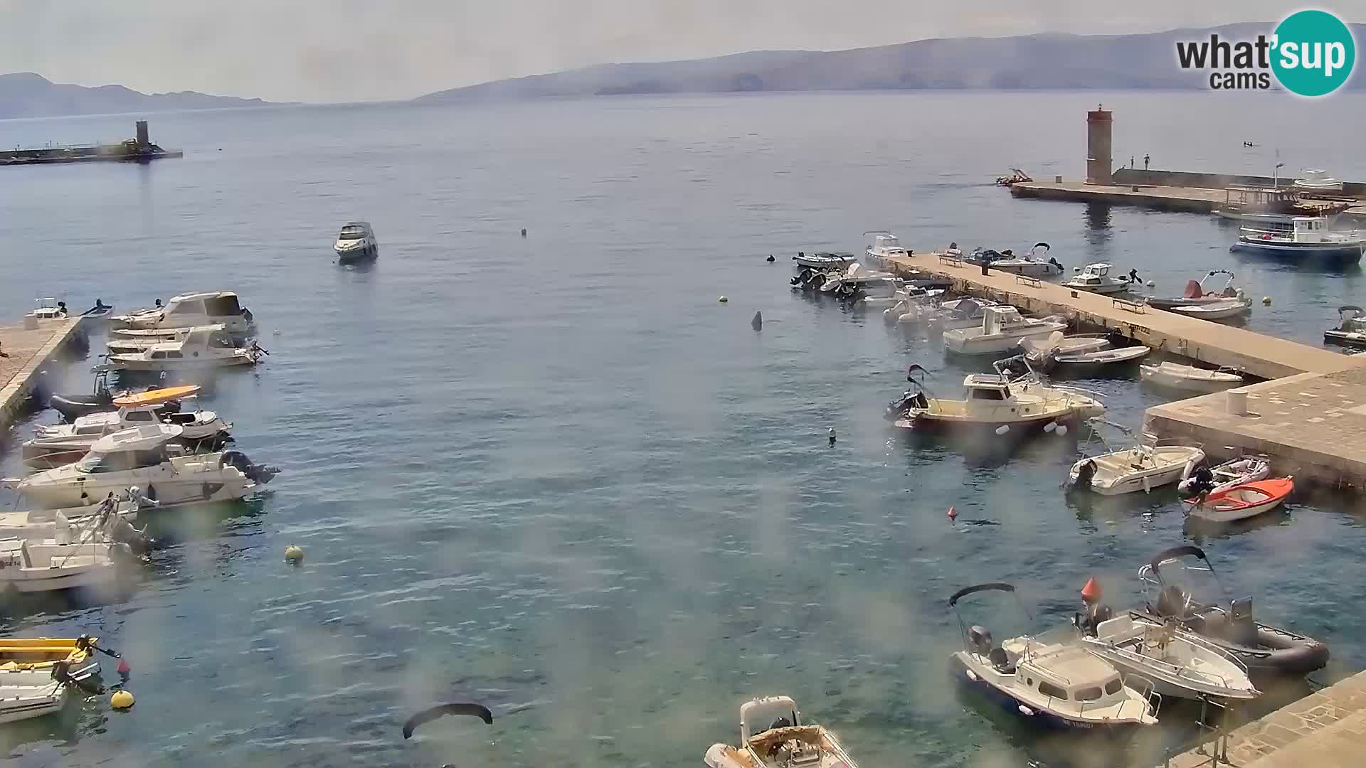 Webcam Senj – Panoramablick auf die Riva Senj