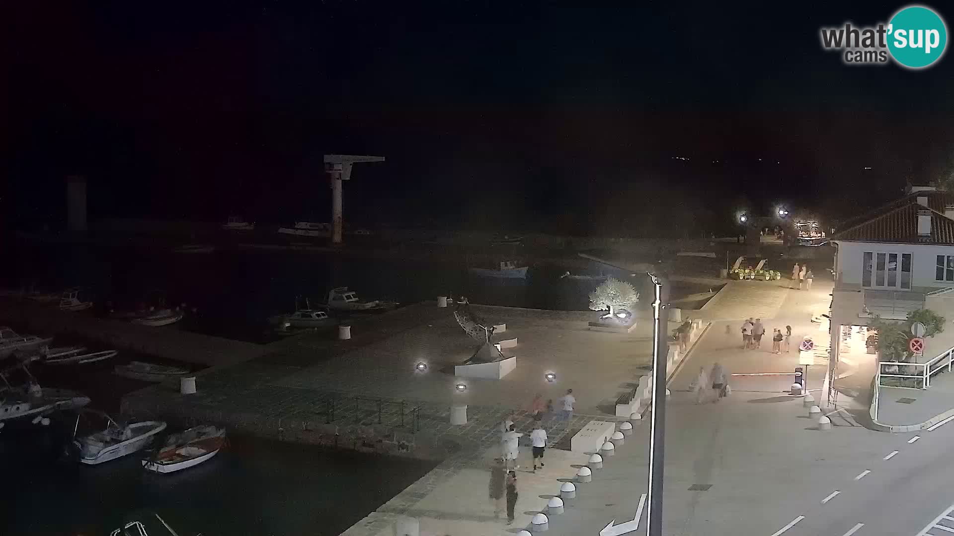 Webcam Senj – Panoramablick auf die Riva Senj