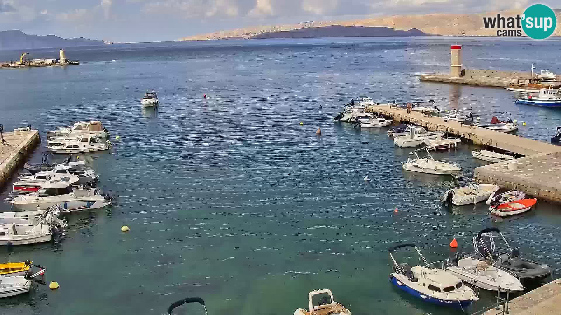 Livecam Senj – Vue panoramique de Senj riva