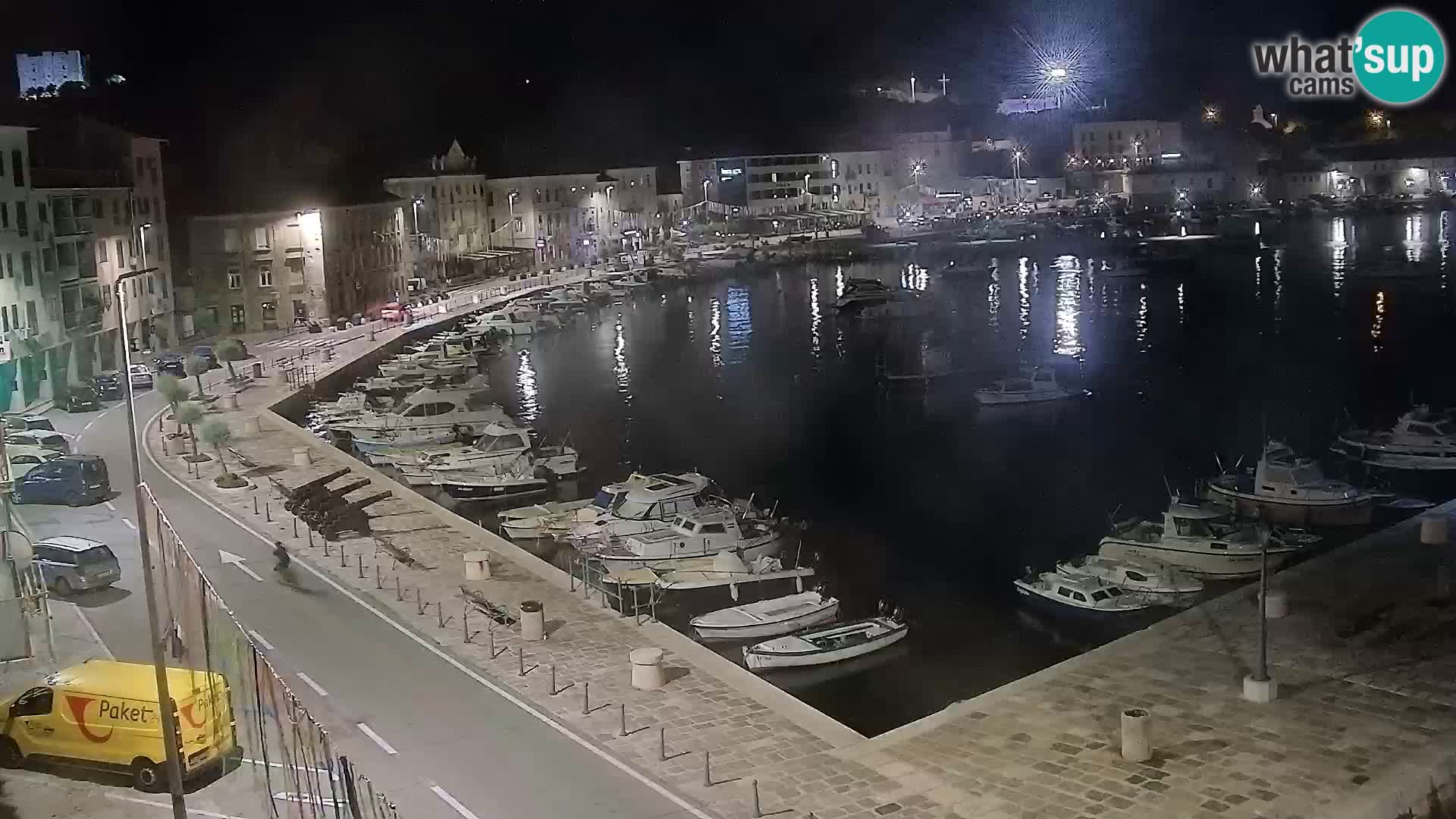 Livecam Senj – Vue panoramique de Senj riva