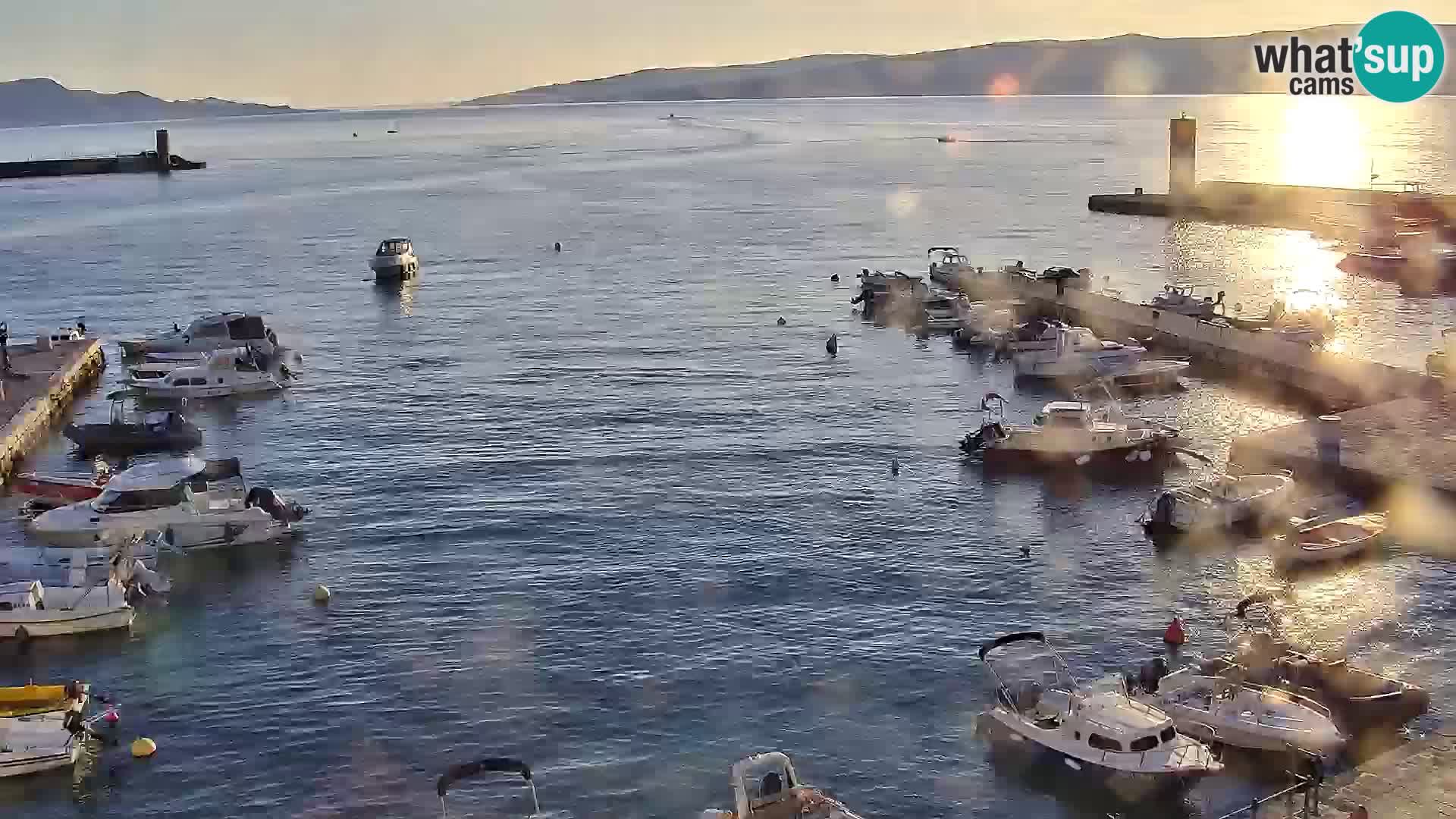 Livecam Senj – Vue panoramique de Senj riva