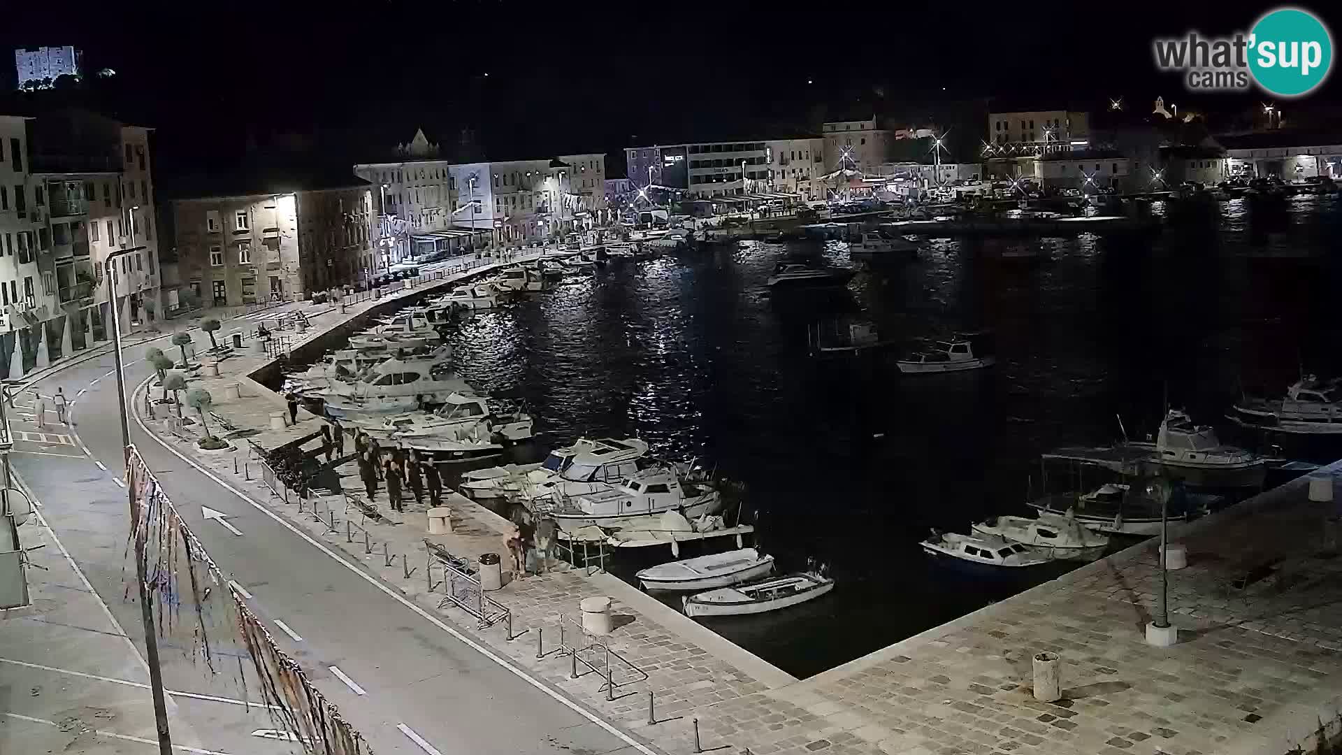 Webcam Senj – Panoramablick auf die Riva Senj
