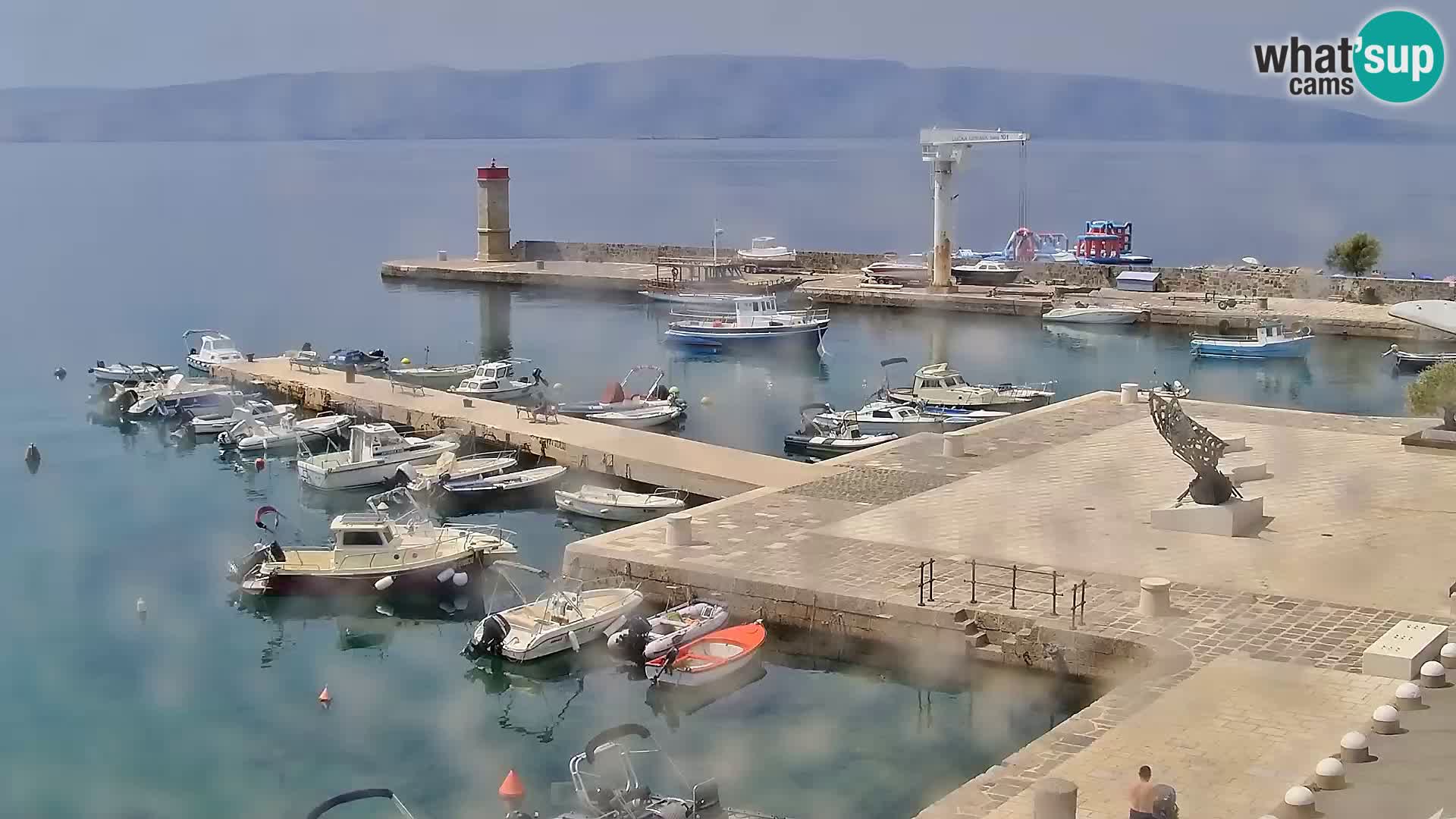 Livecam Senj – Vue panoramique de Senj riva