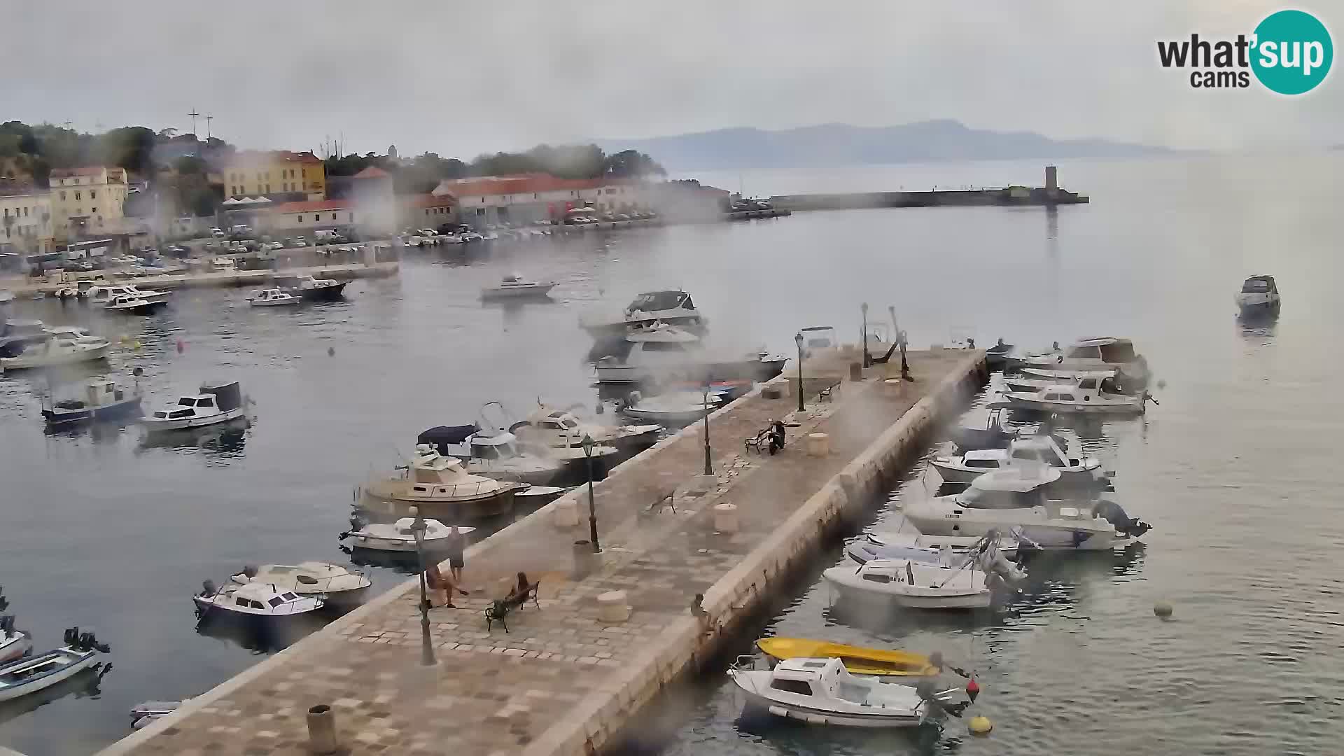 Webcam Senj – Panoramablick auf die Riva Senj