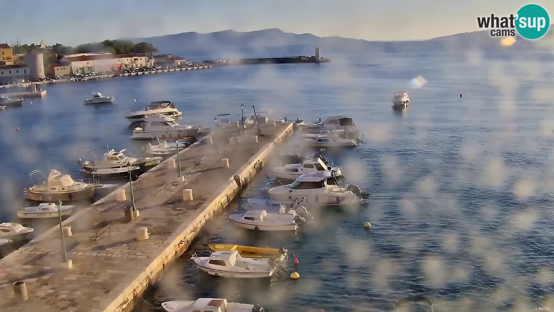 Livecam Senj – Vue panoramique de Senj riva