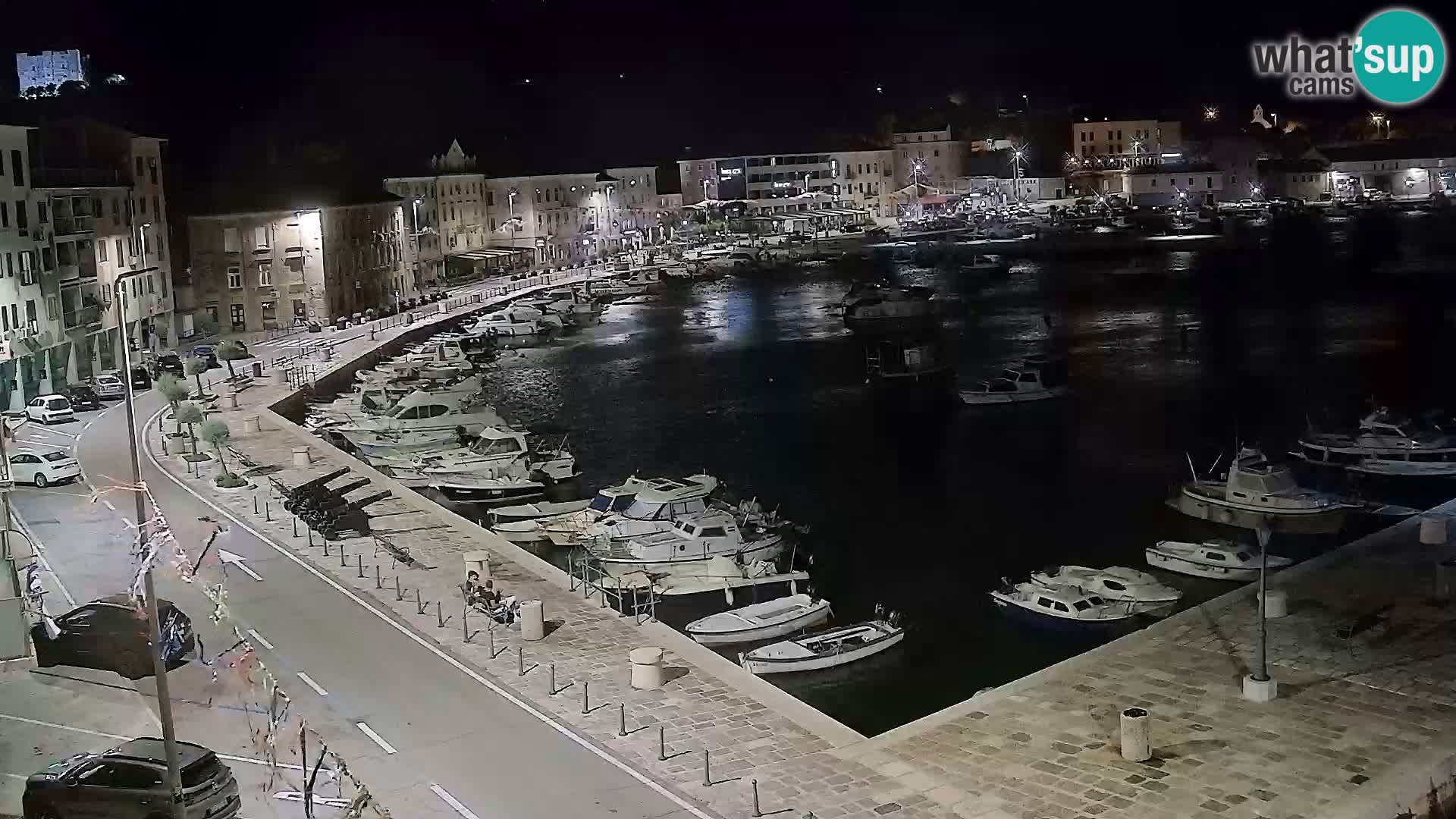 Livecam Senj – Vue panoramique de Senj riva