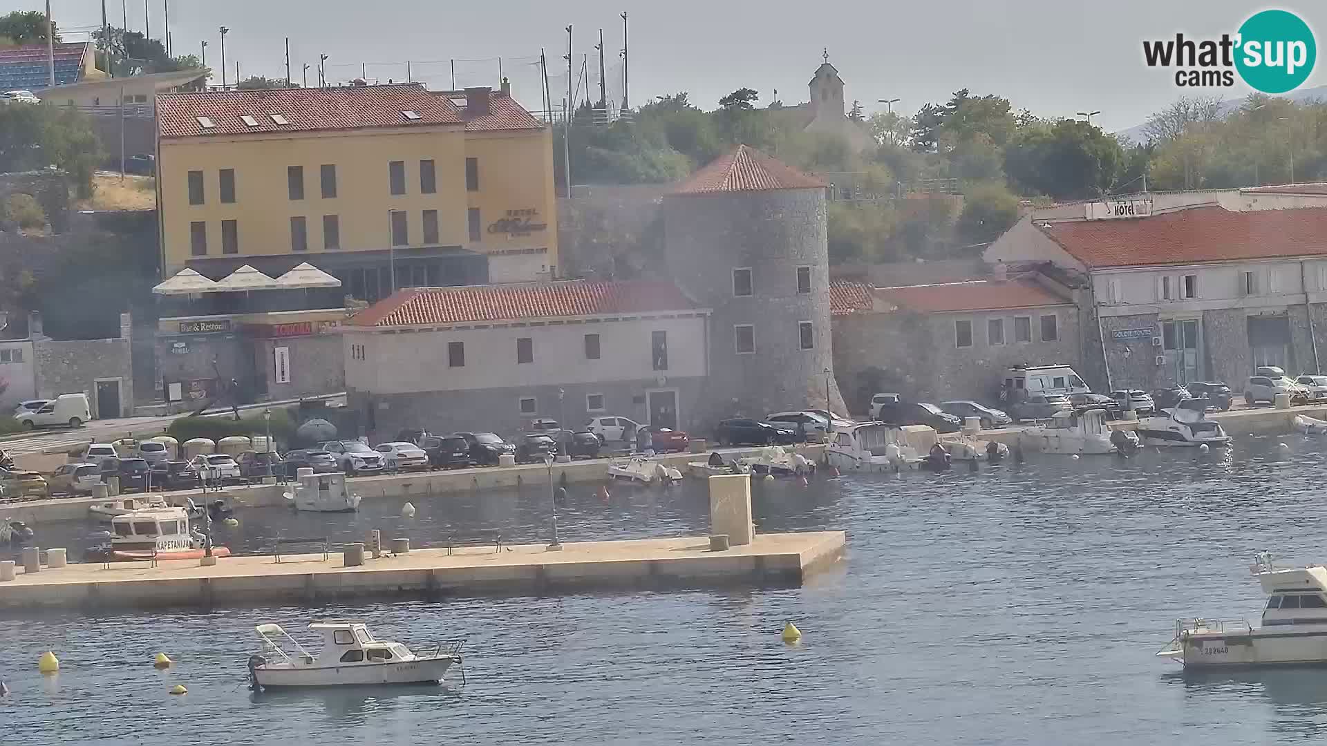 Livecam Senj – Vue panoramique de Senj riva