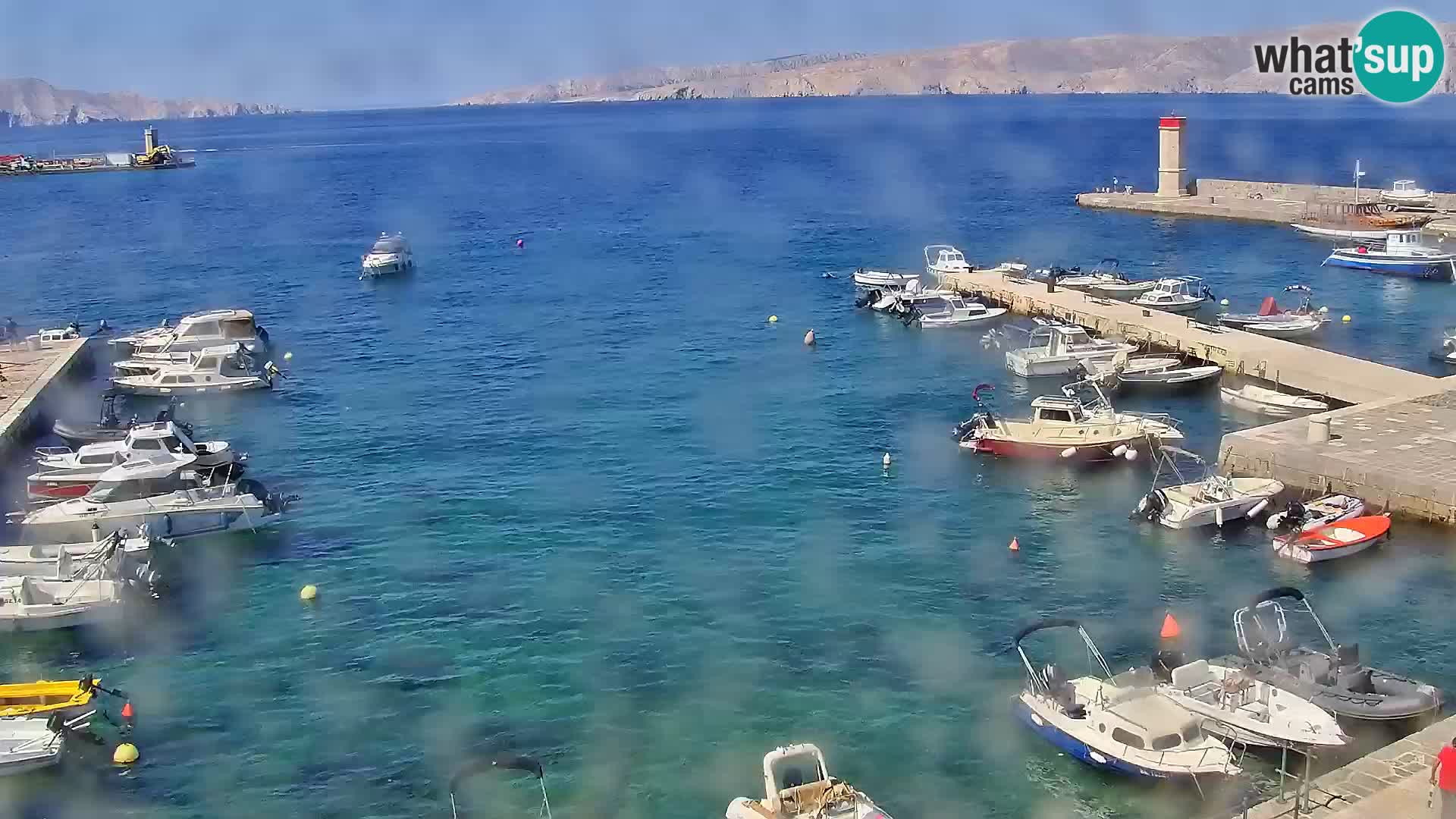 Webcam Senj – Panoramablick auf die Riva Senj