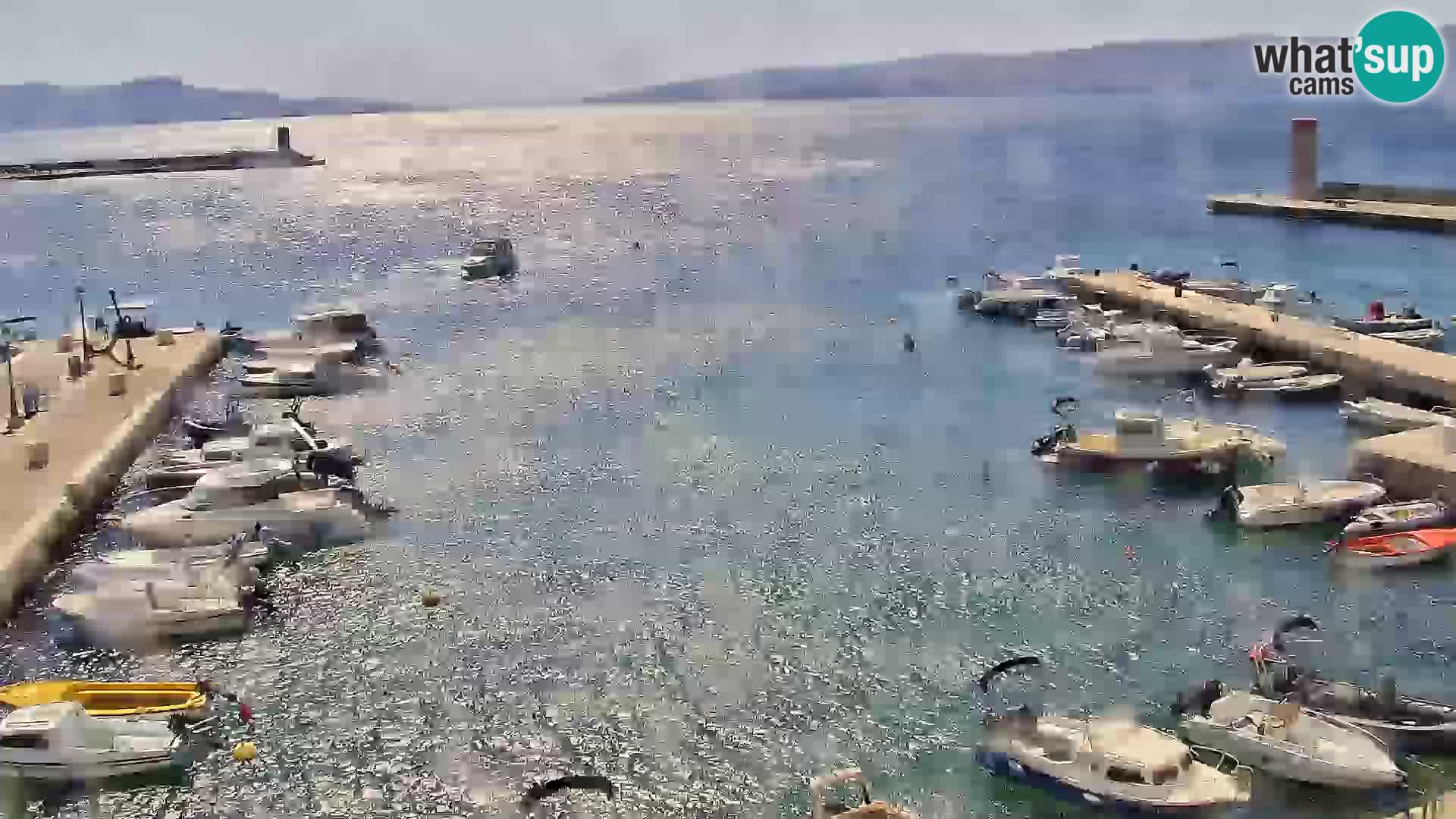 Livecam Senj – Vue panoramique de Senj riva