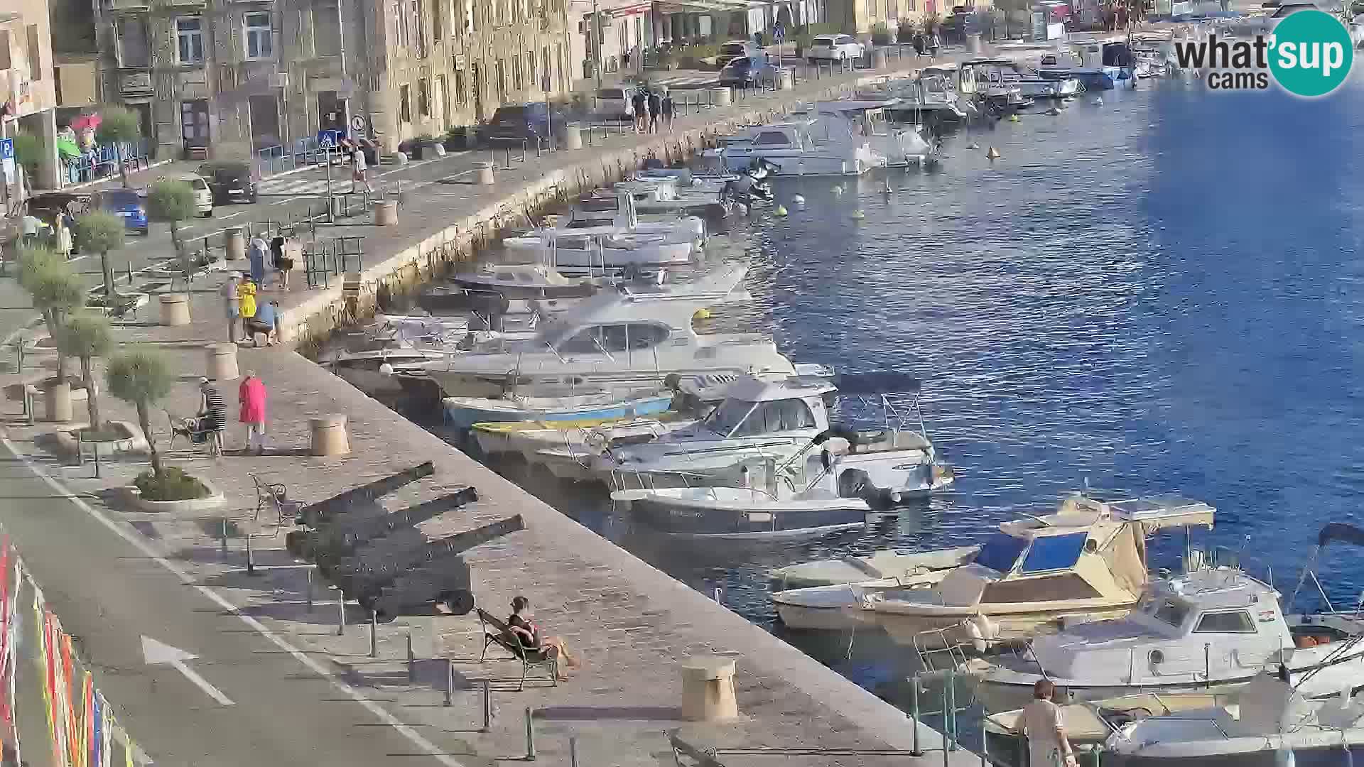 Webcam Senj – Panoramablick auf die Riva Senj