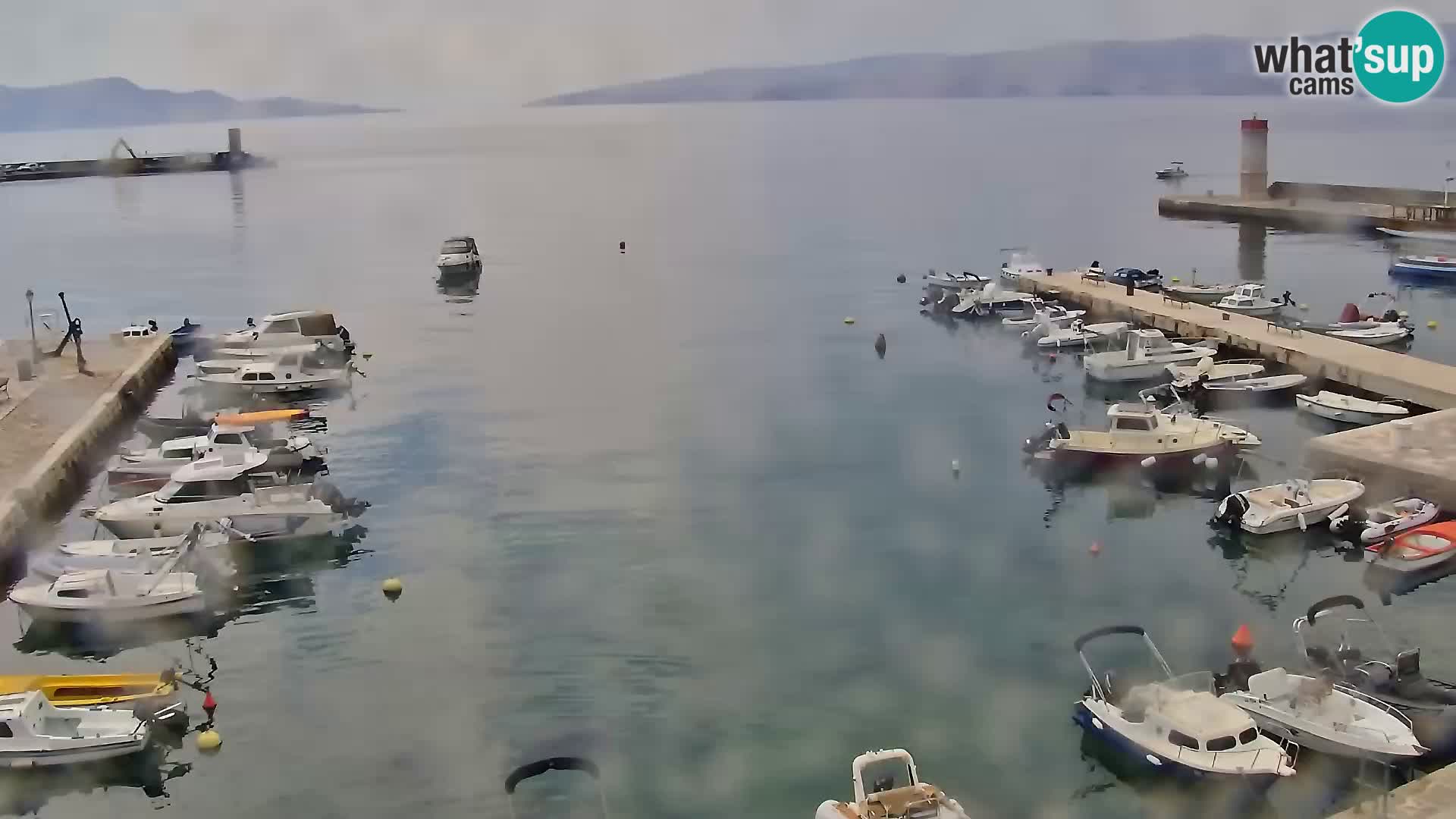 Livecam Senj – Vue panoramique de Senj riva