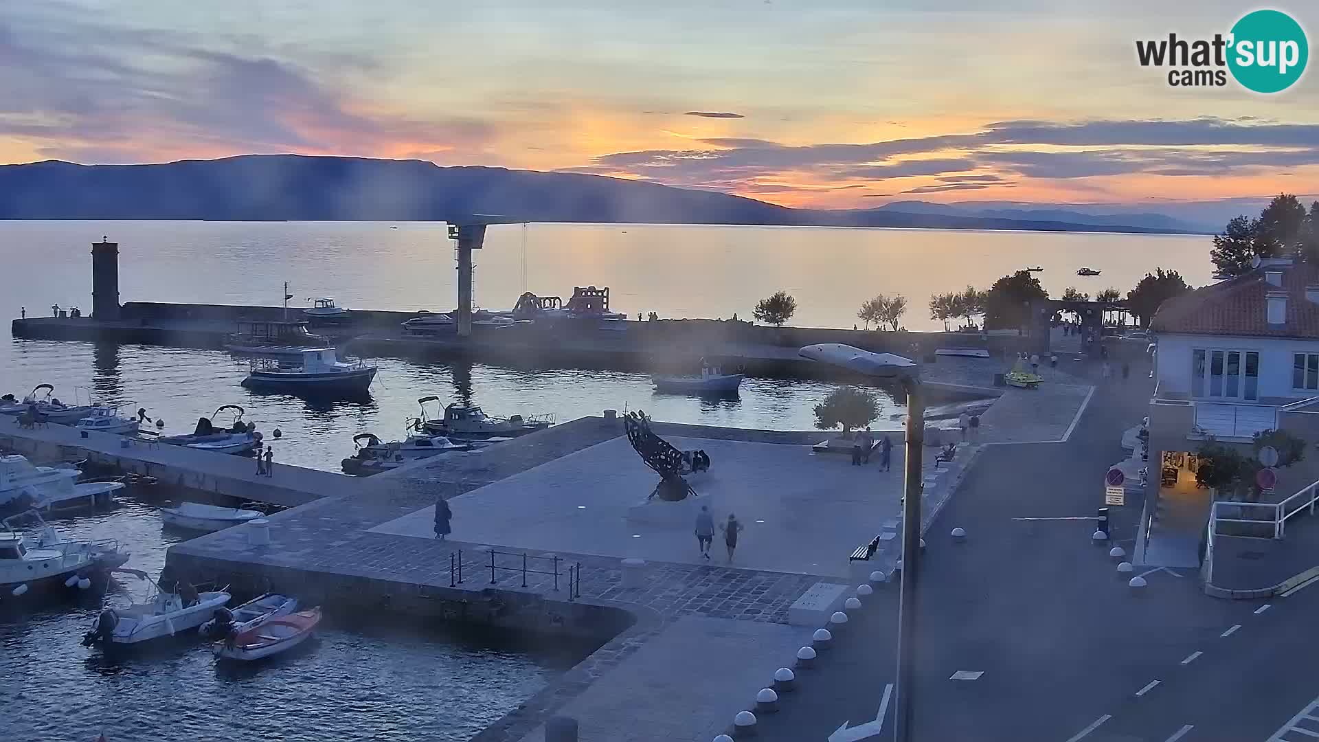 Senj camera en vivo – Vista panorámica de Senj riva