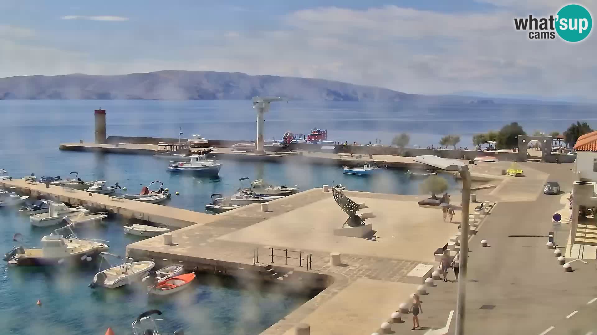 Kamera u živo Senj – Panoramski pogled na senjsku rivu
