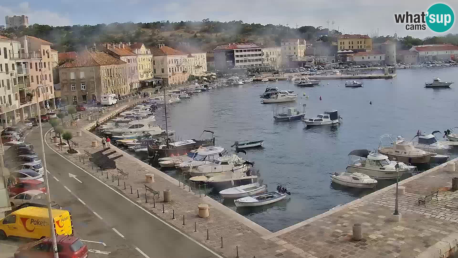 Livecam Senj – Vue panoramique de Senj riva