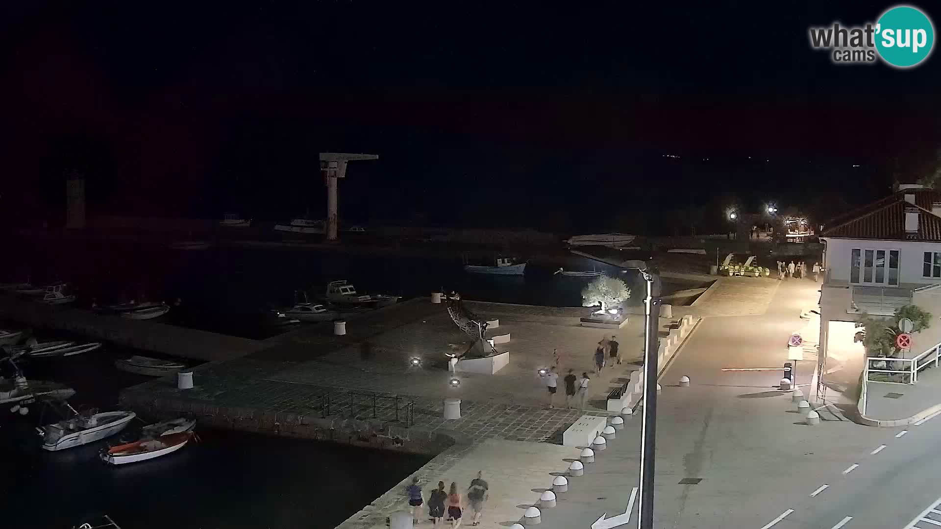 Webcam Senj – Panoramablick auf die Riva Senj