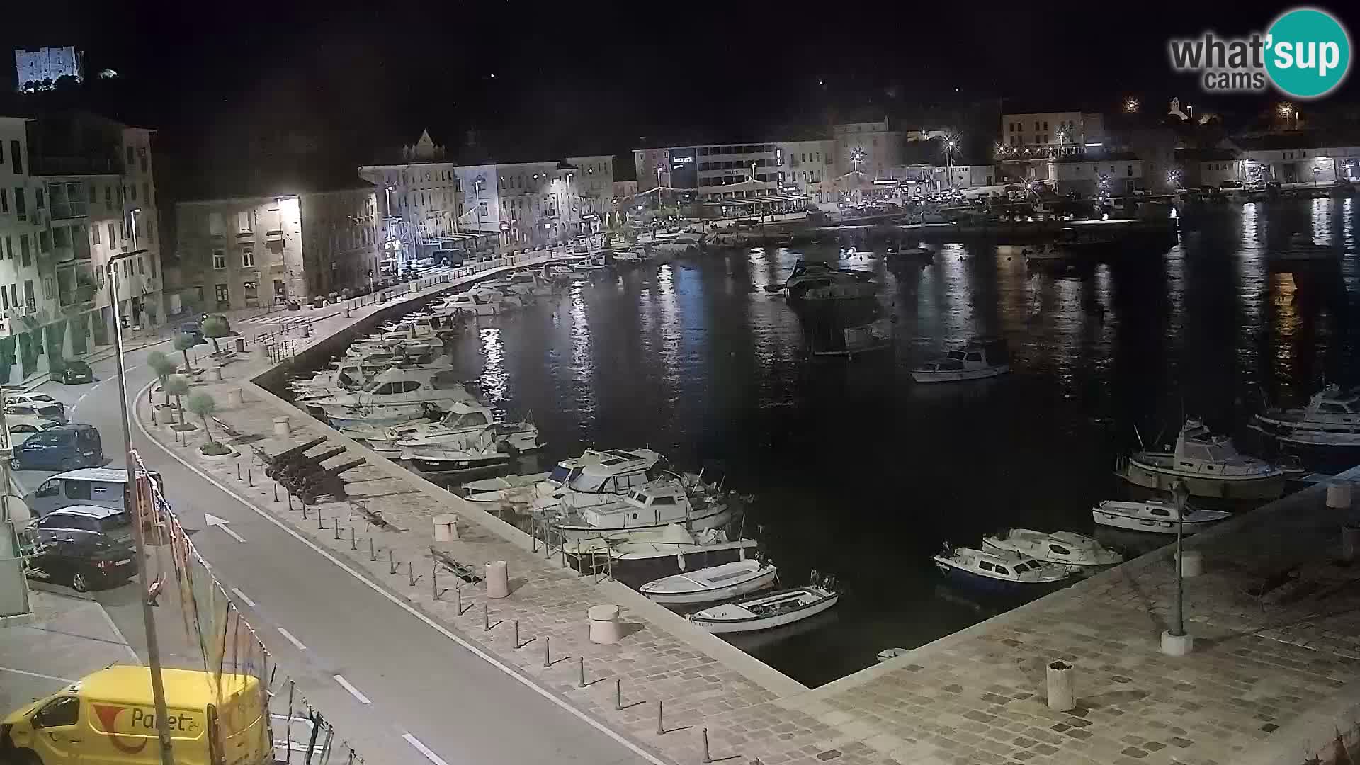Webcam Senj – Panoramablick auf die Riva Senj