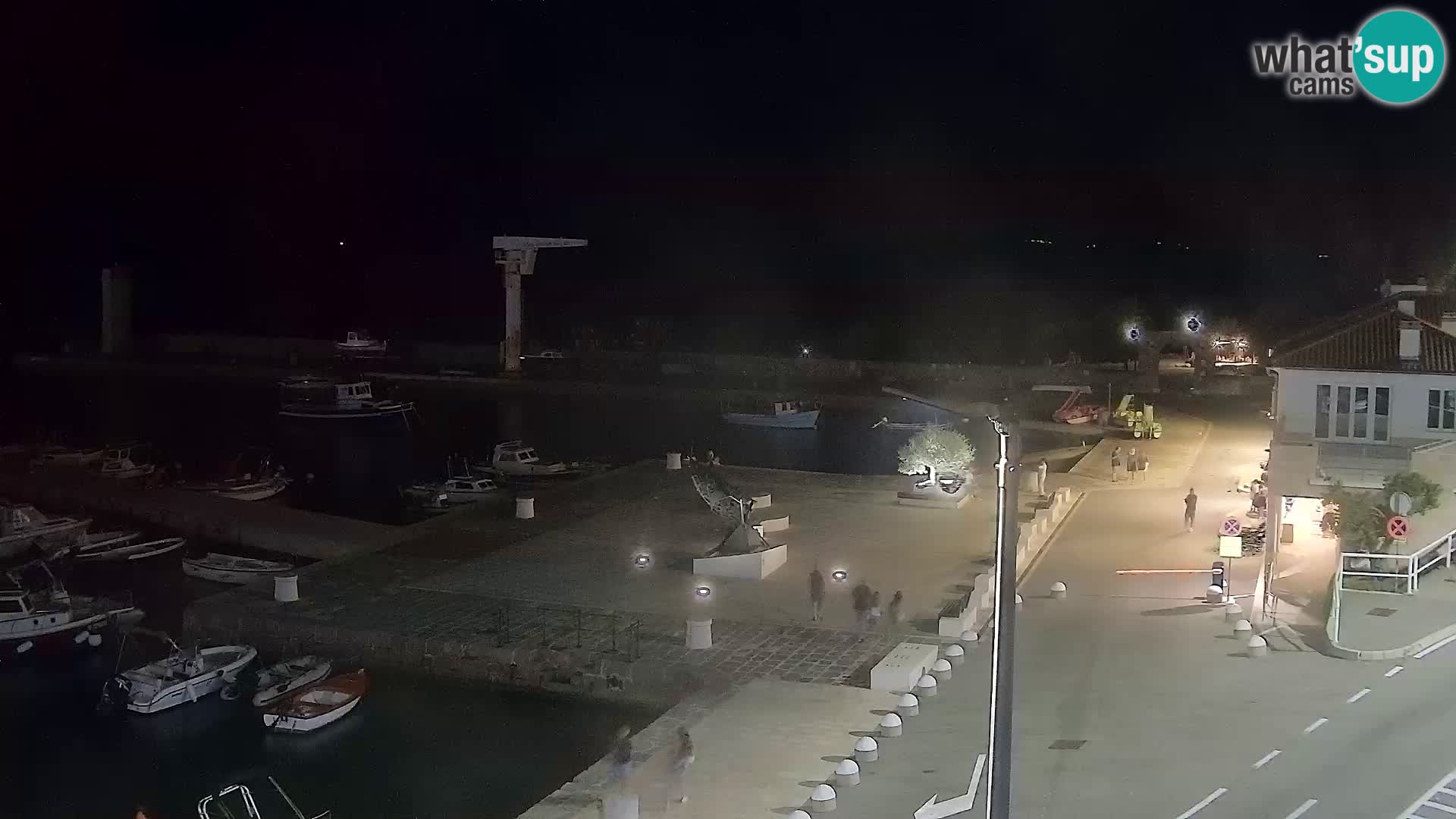 Webcam Senj – Panoramablick auf die Riva Senj