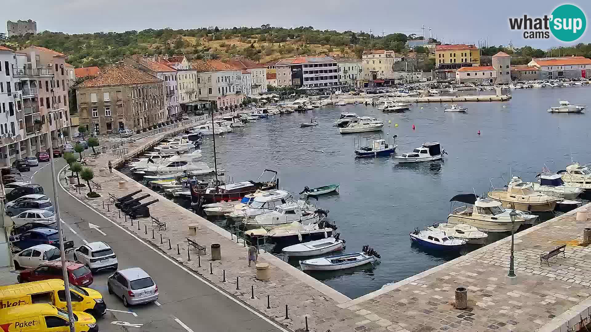 Livecam Senj – Vue panoramique de Senj riva
