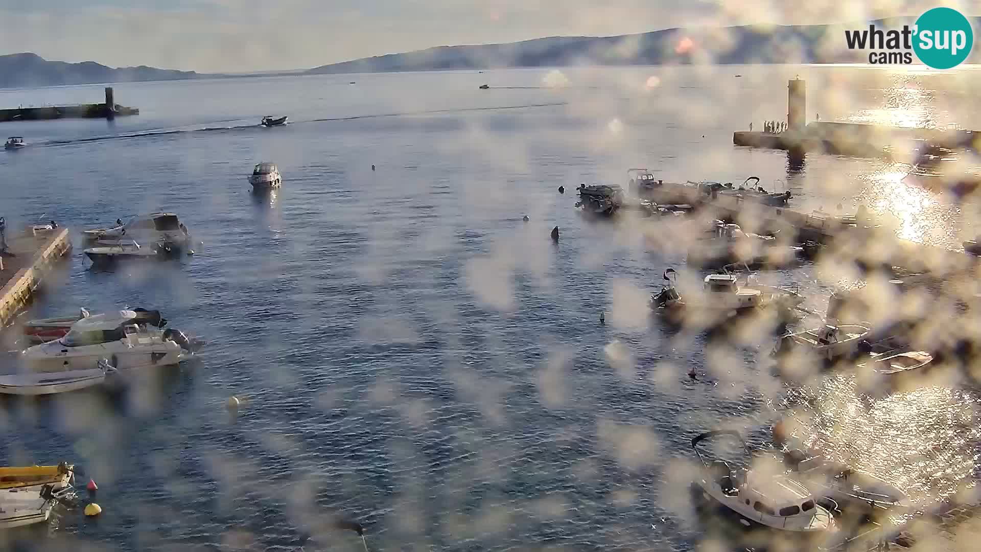 Webcam Senj – Panoramablick auf die Riva Senj