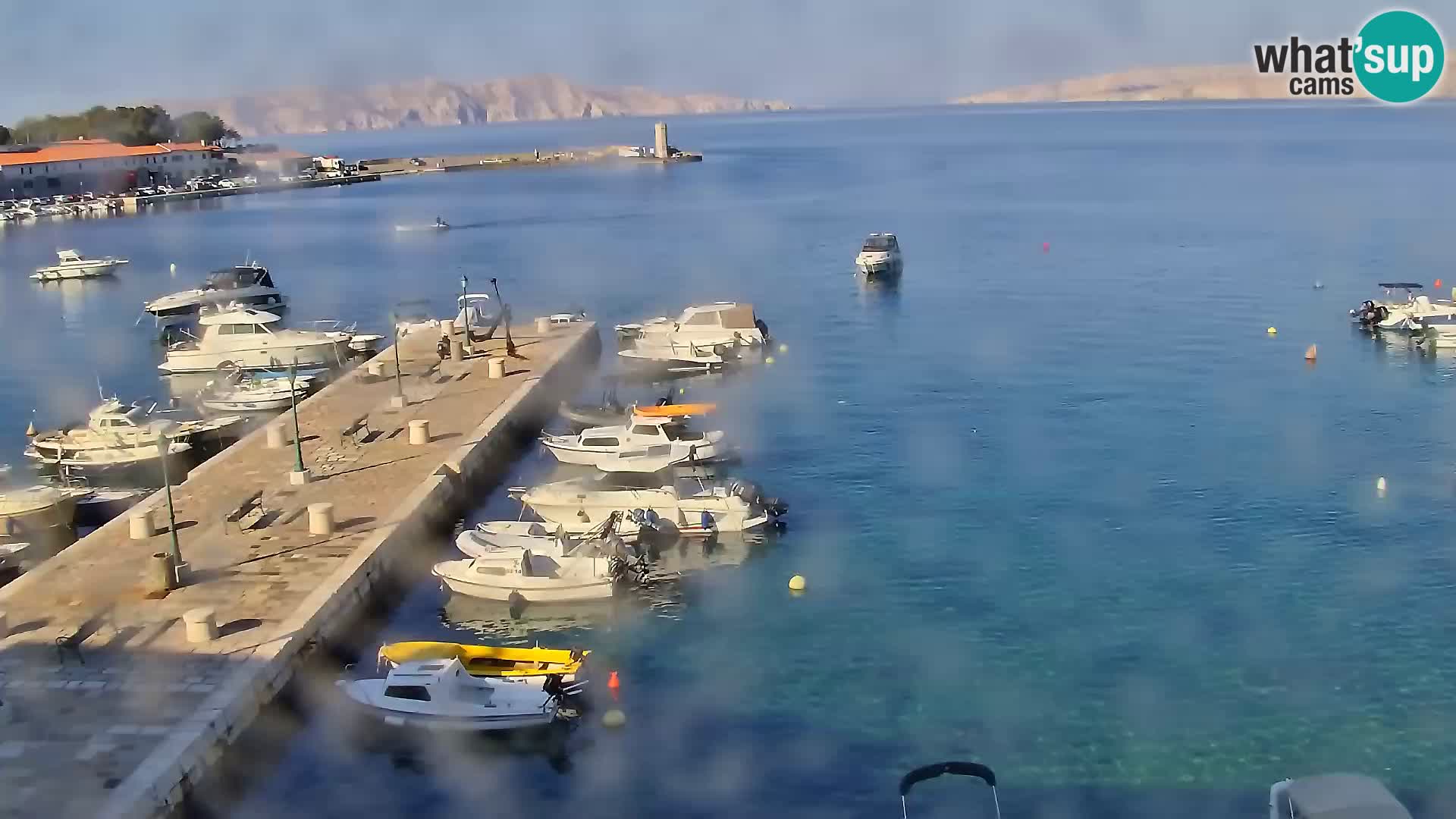 Livecam Senj – Vue panoramique de Senj riva