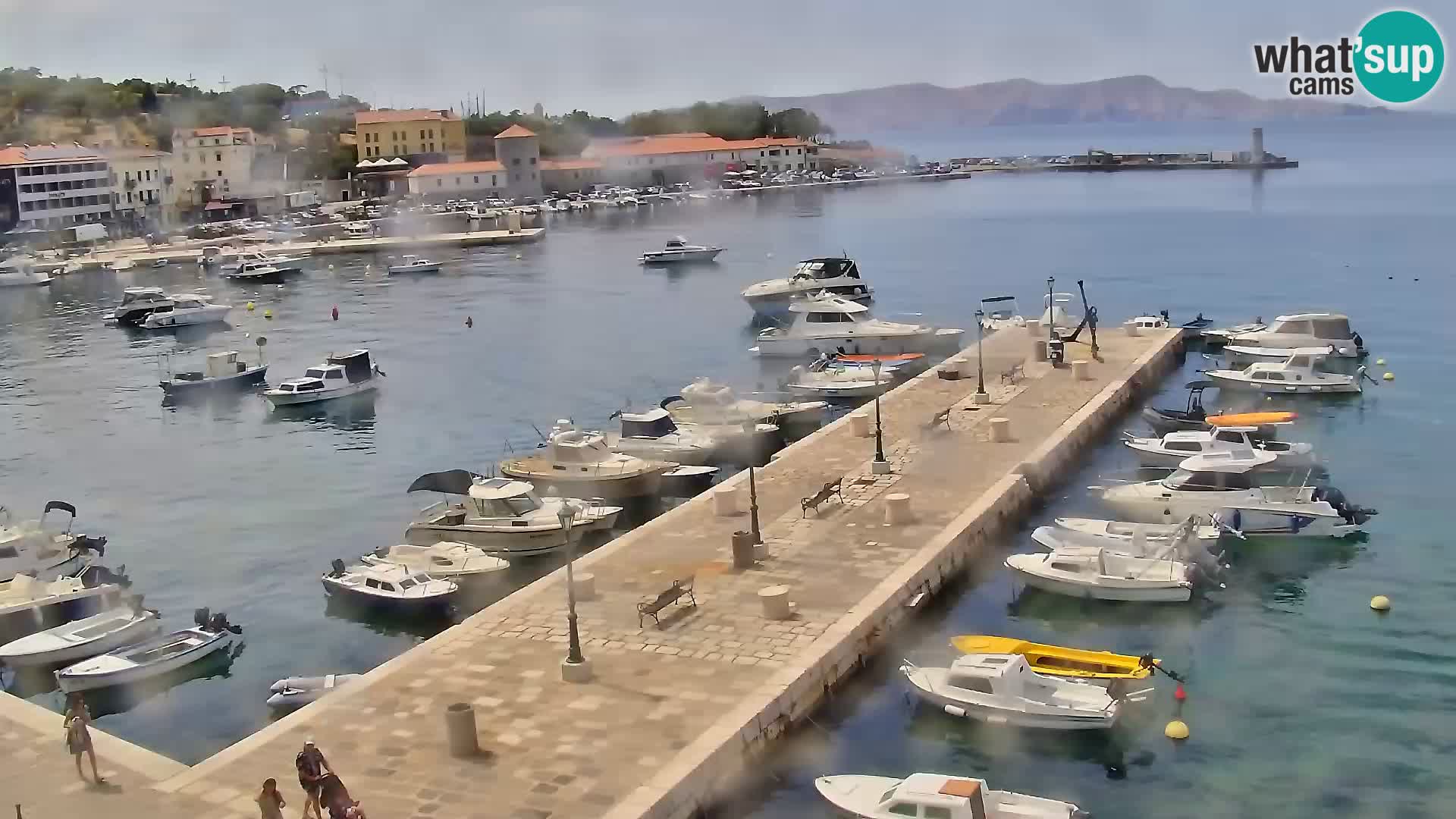 Kamera u živo Senj – Panoramski pogled na senjsku rivu
