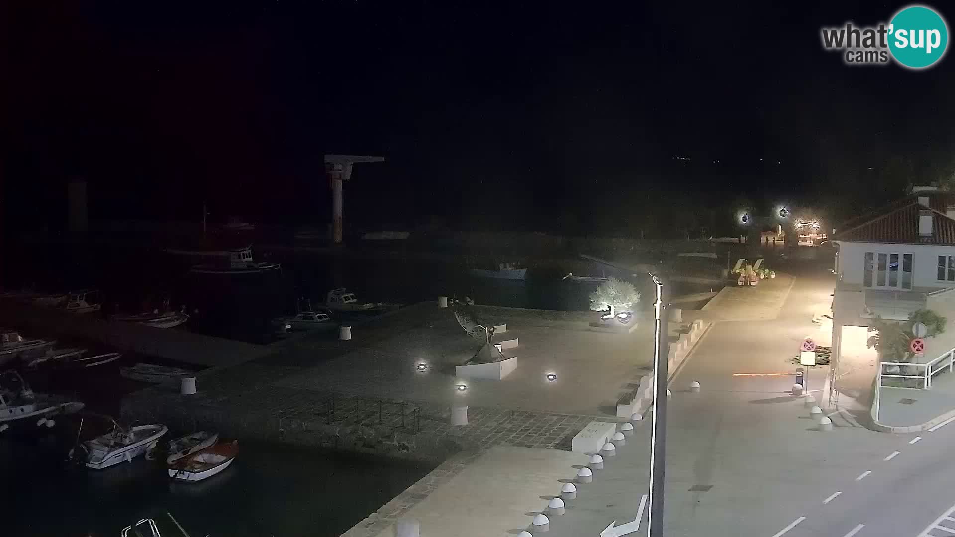 Webcam Senj – Panoramablick auf die Riva Senj