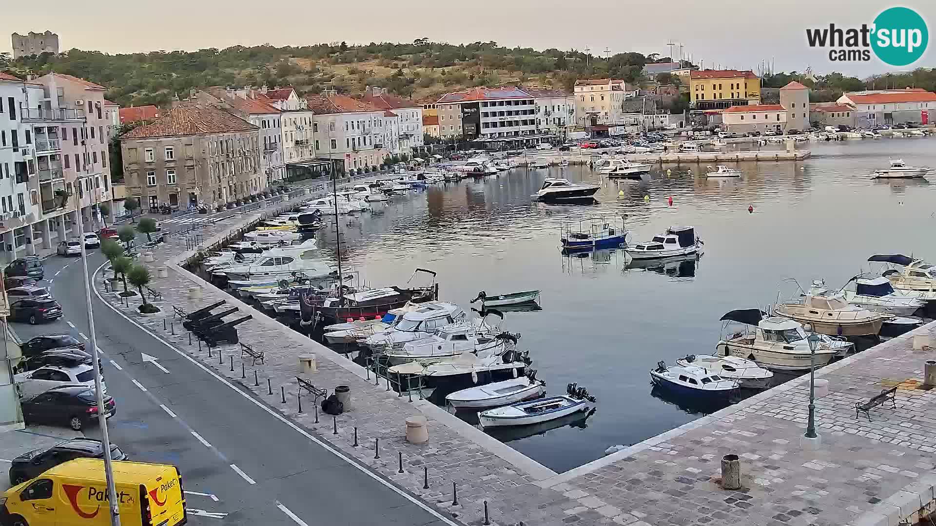 Livecam Senj – Vue panoramique de Senj riva