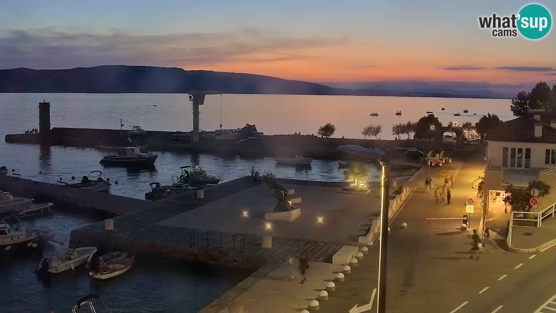 Senj camera en vivo – Vista panorámica de Senj riva