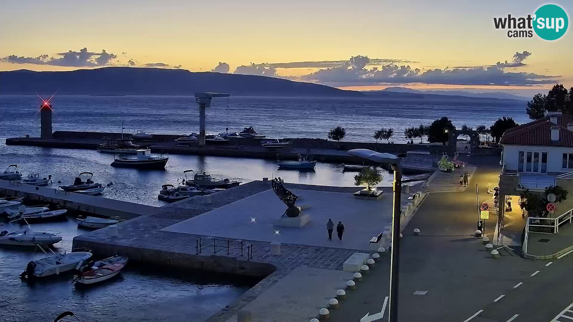 Kamera u živo Senj – Panoramski pogled na senjsku rivu