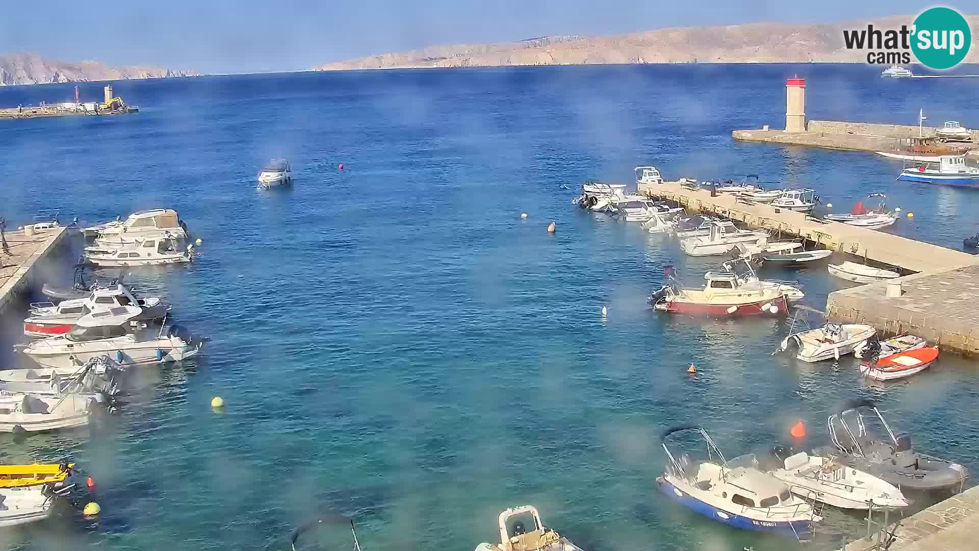 Webcam Senj – Panoramablick auf die Riva Senj