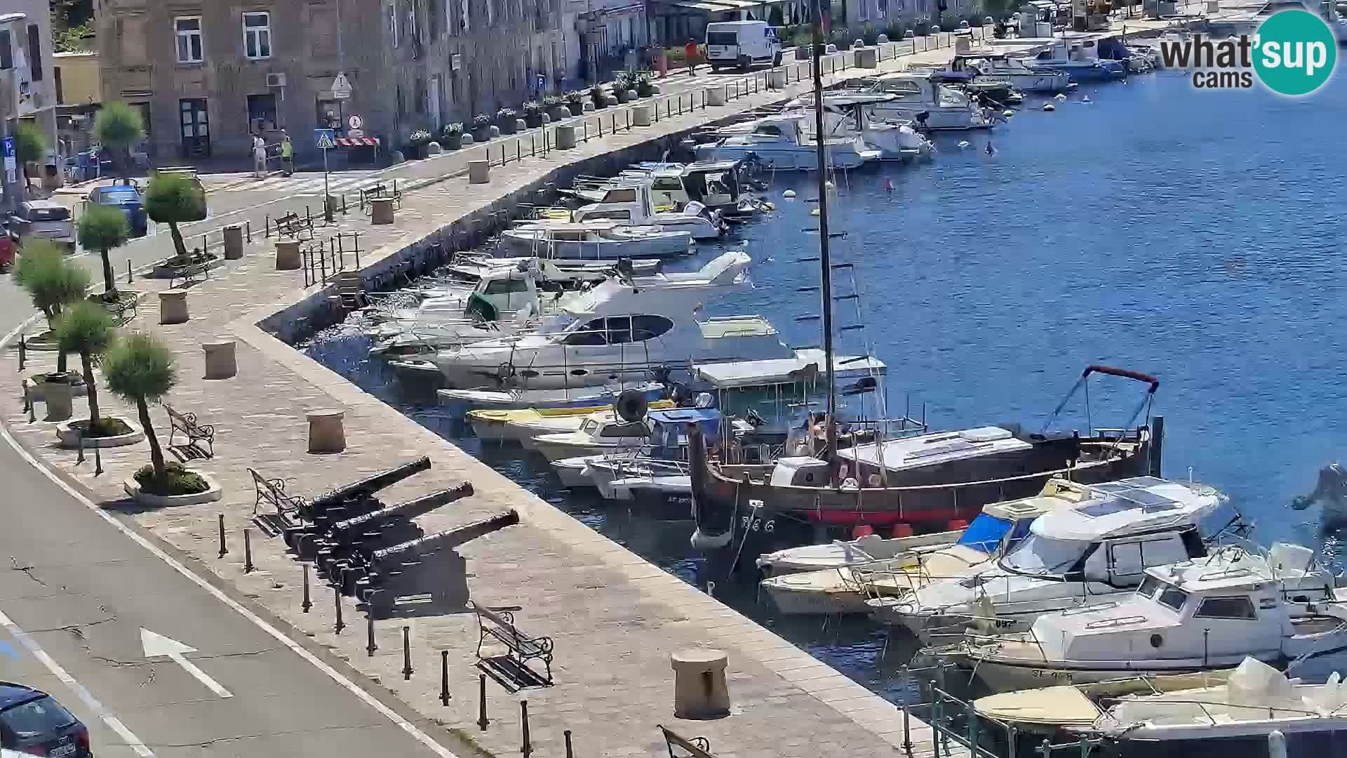 Kamera u živo Senj – Panoramski pogled na senjsku rivu