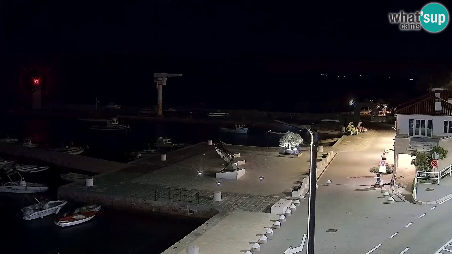 Livecam Senj – Vue panoramique de Senj riva
