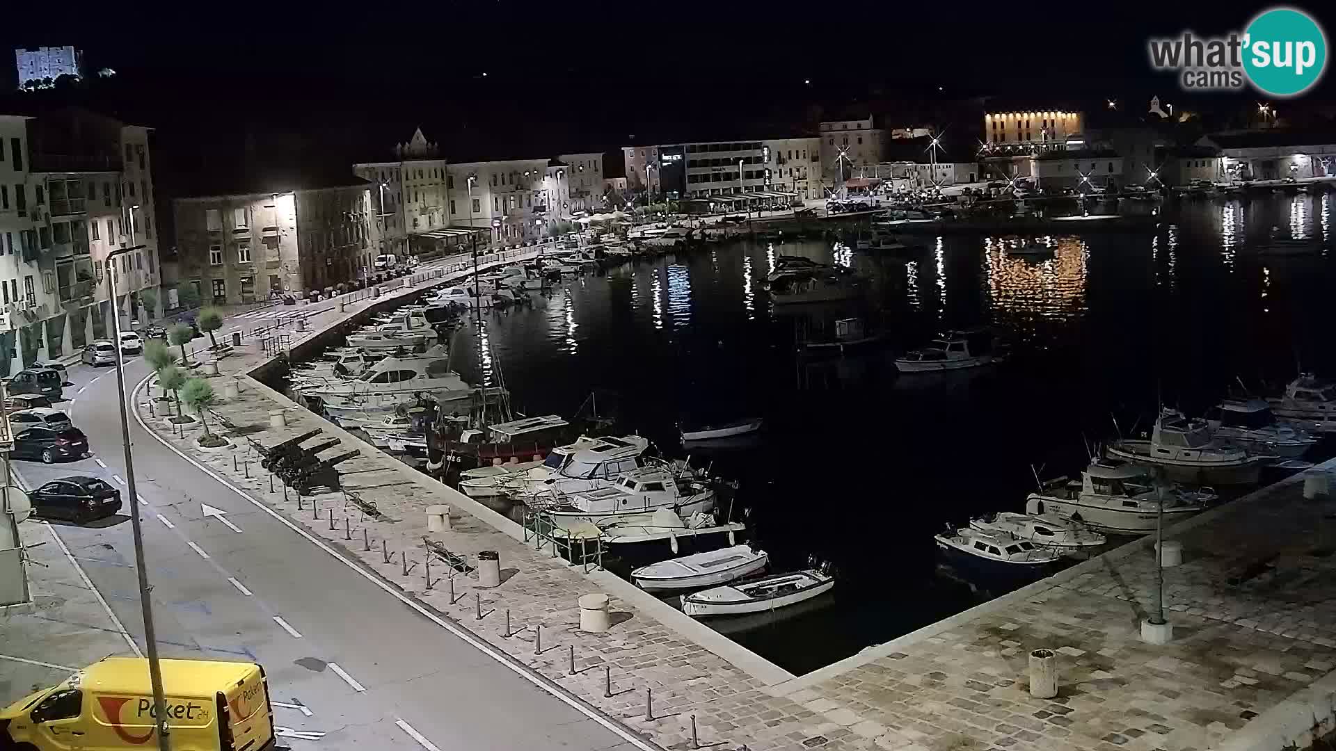 Livecam Senj – Vue panoramique de Senj riva