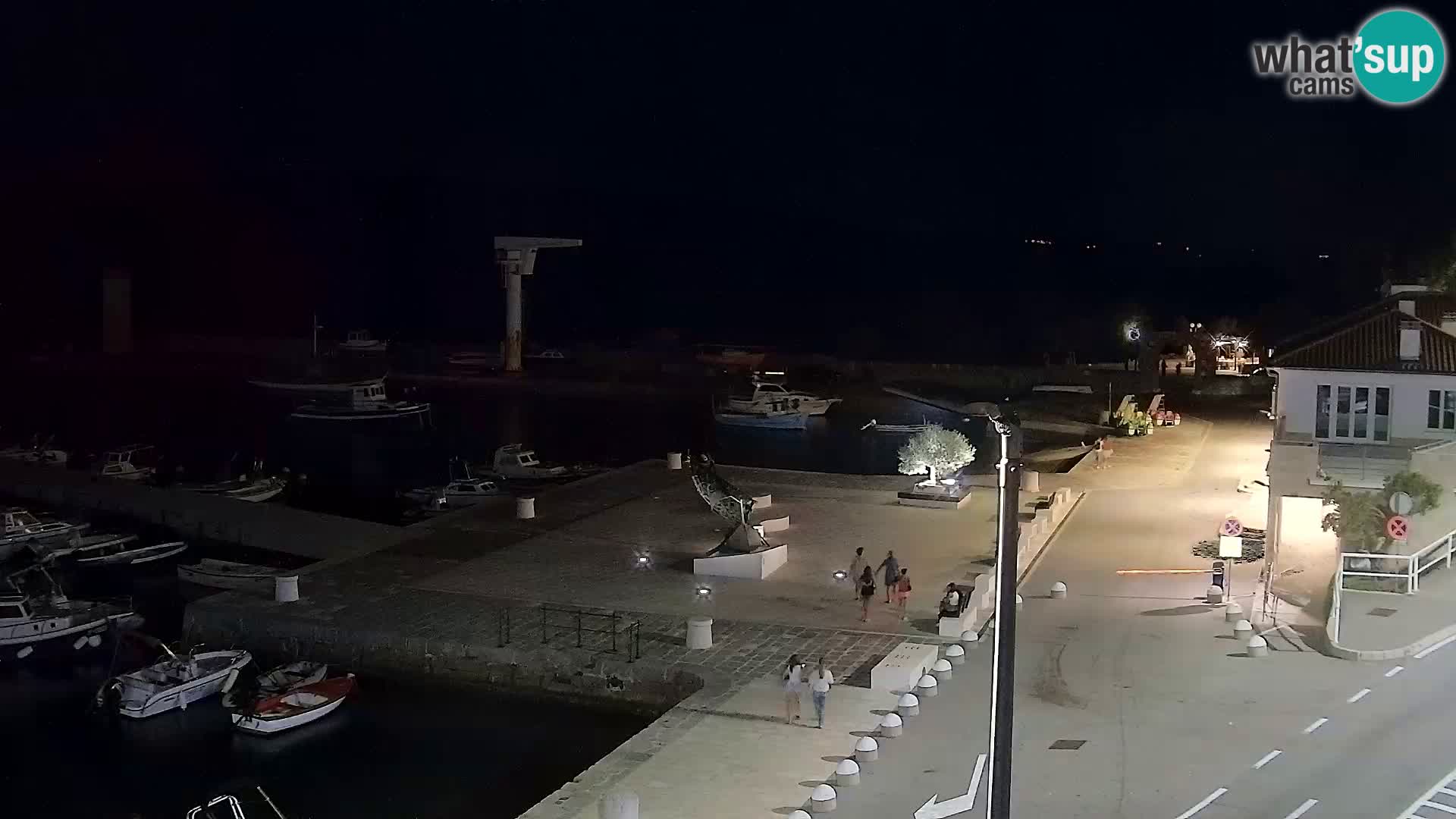 Livecam Senj – Vue panoramique de Senj riva