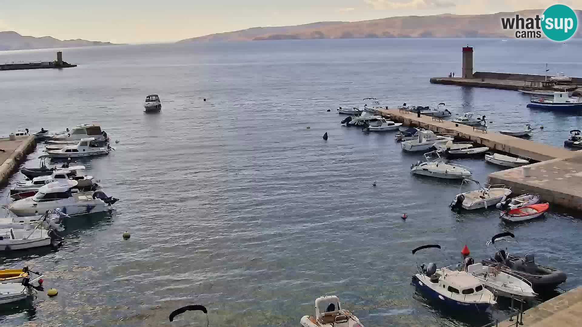 Webcam Senj – Panoramablick auf die Riva Senj
