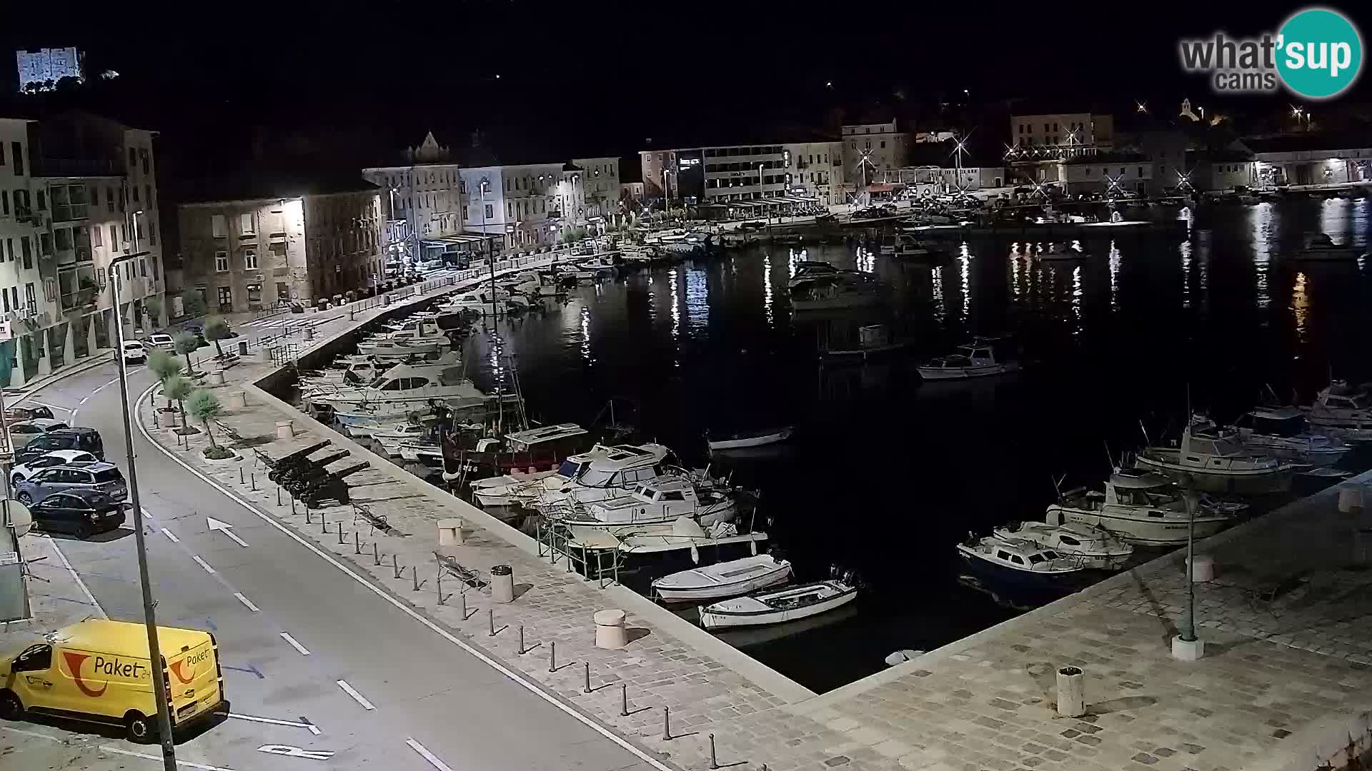 Webcam Senj – Panoramablick auf die Riva Senj