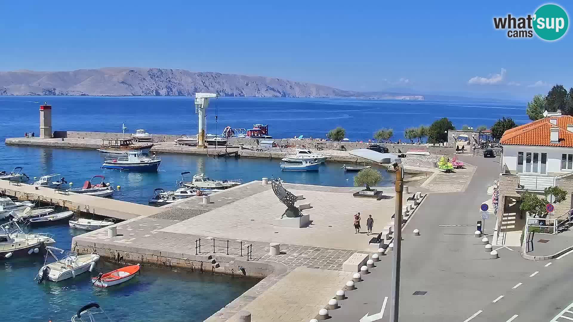 Senj camera en vivo – Vista panorámica de Senj riva