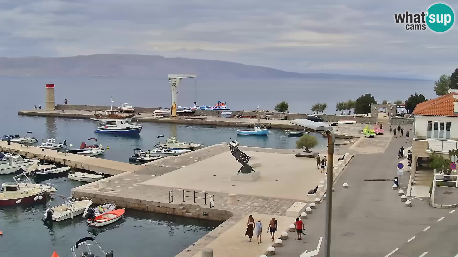Senj camera en vivo – Vista panorámica de Senj riva