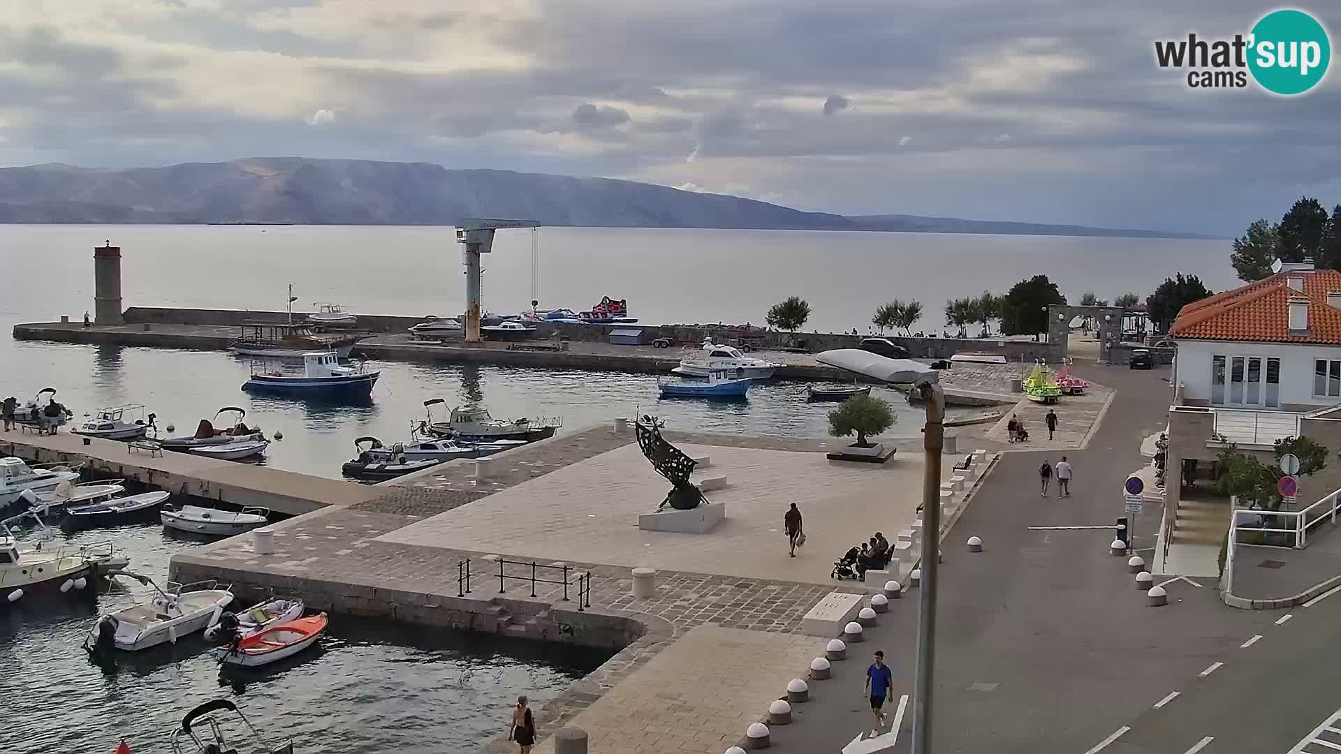 Senj camera en vivo – Vista panorámica de Senj riva
