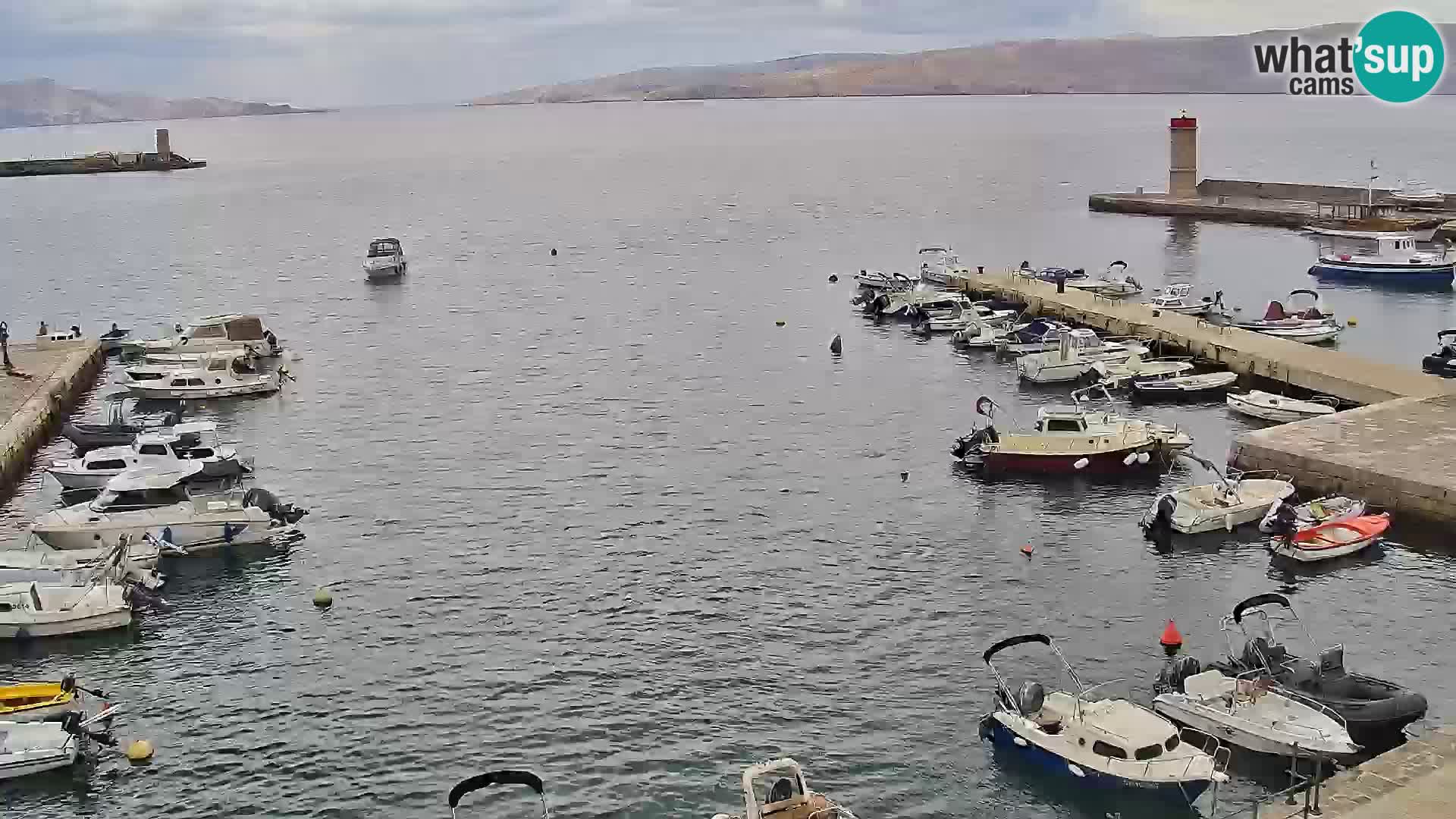 Webcam Senj – Panoramablick auf die Riva Senj