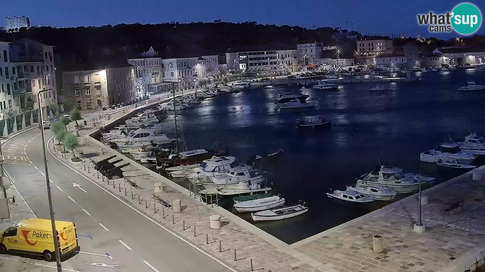 Webcam Senj – Panoramablick auf die Riva Senj