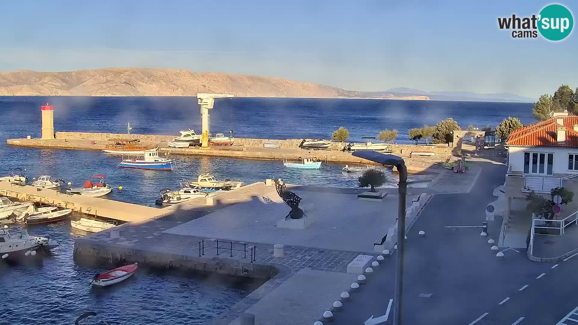 Kamera u živo Senj – Panoramski pogled na senjsku rivu