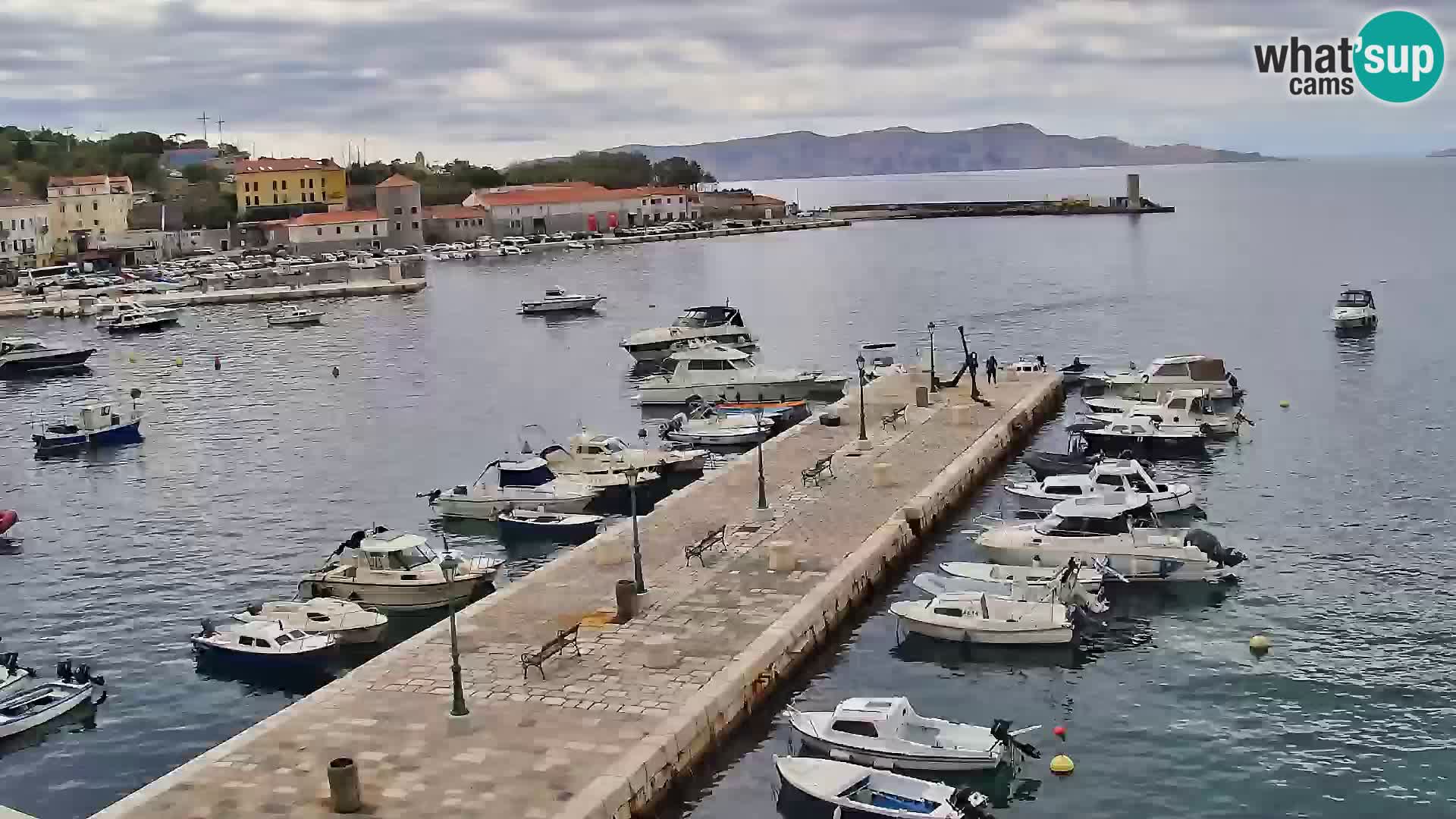 Webcam Senj – Panoramablick auf die Riva Senj
