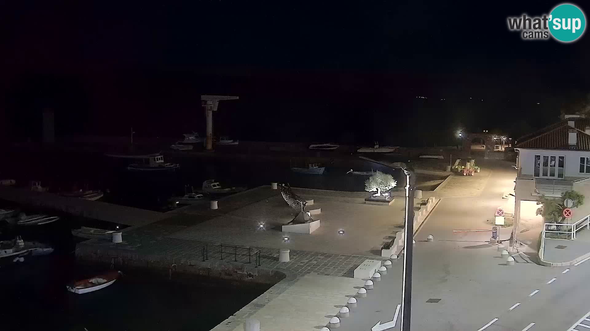 Webcam Senj – Panoramablick auf die Riva Senj